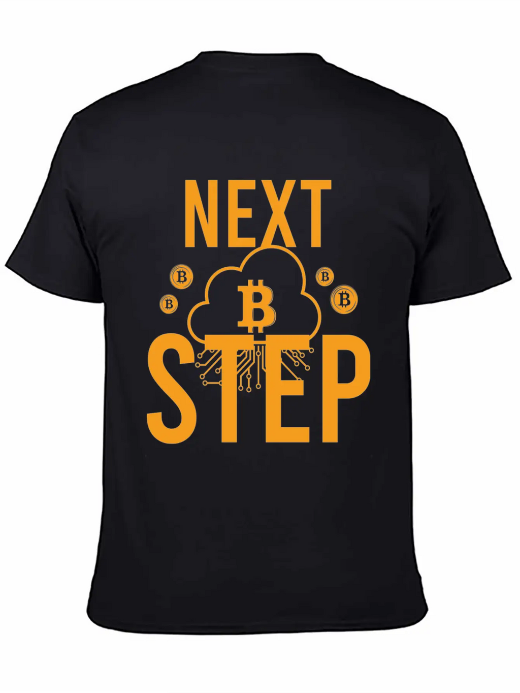 Bitcoin Crypto Next Step Unisex Short Sleeve Soft Cotton T-Shirt – Casual Everyday Wear