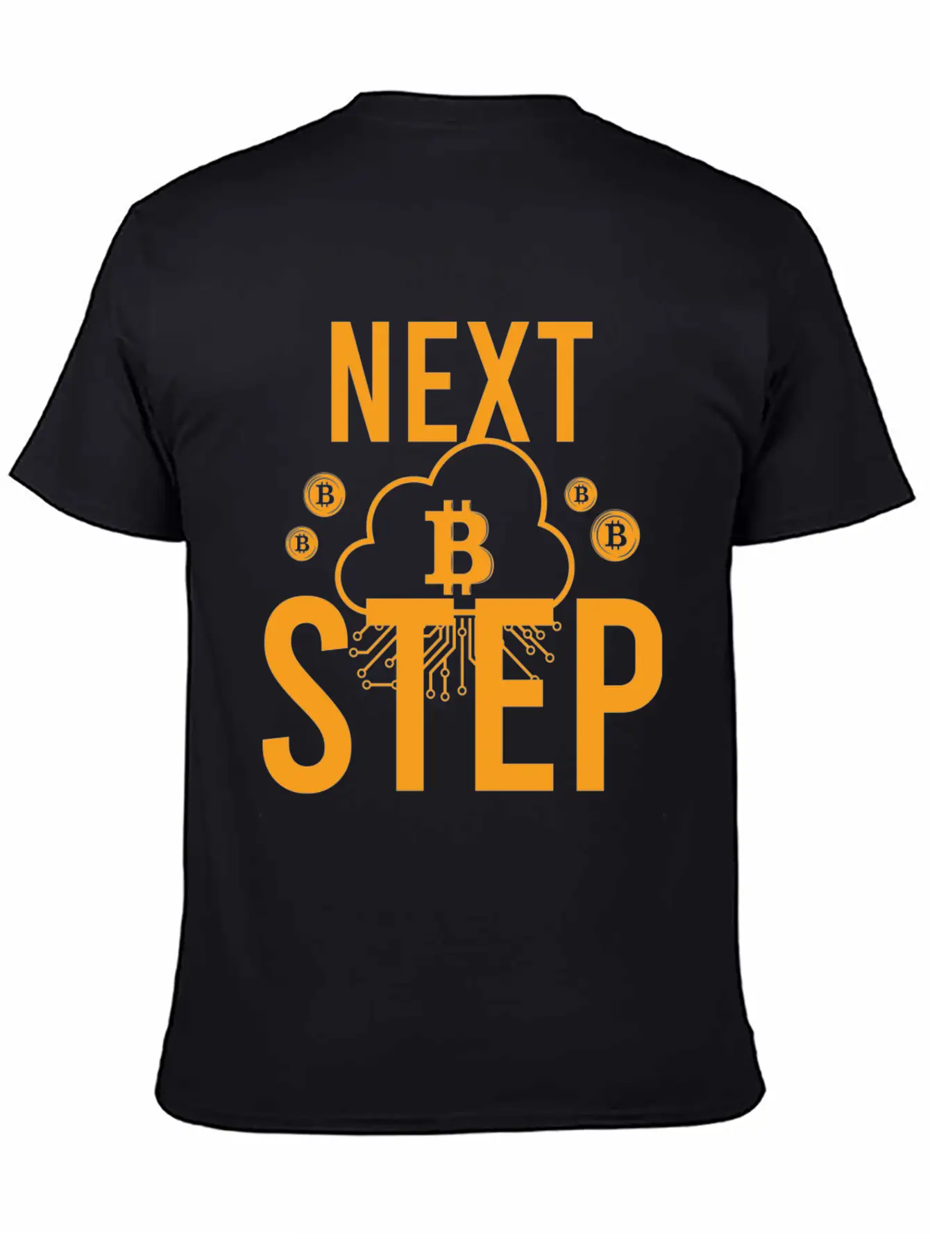 Bitcoin Crypto Next Step Unisex Short Sleeve Soft Cotton T-Shirt – Casual Everyday Wear