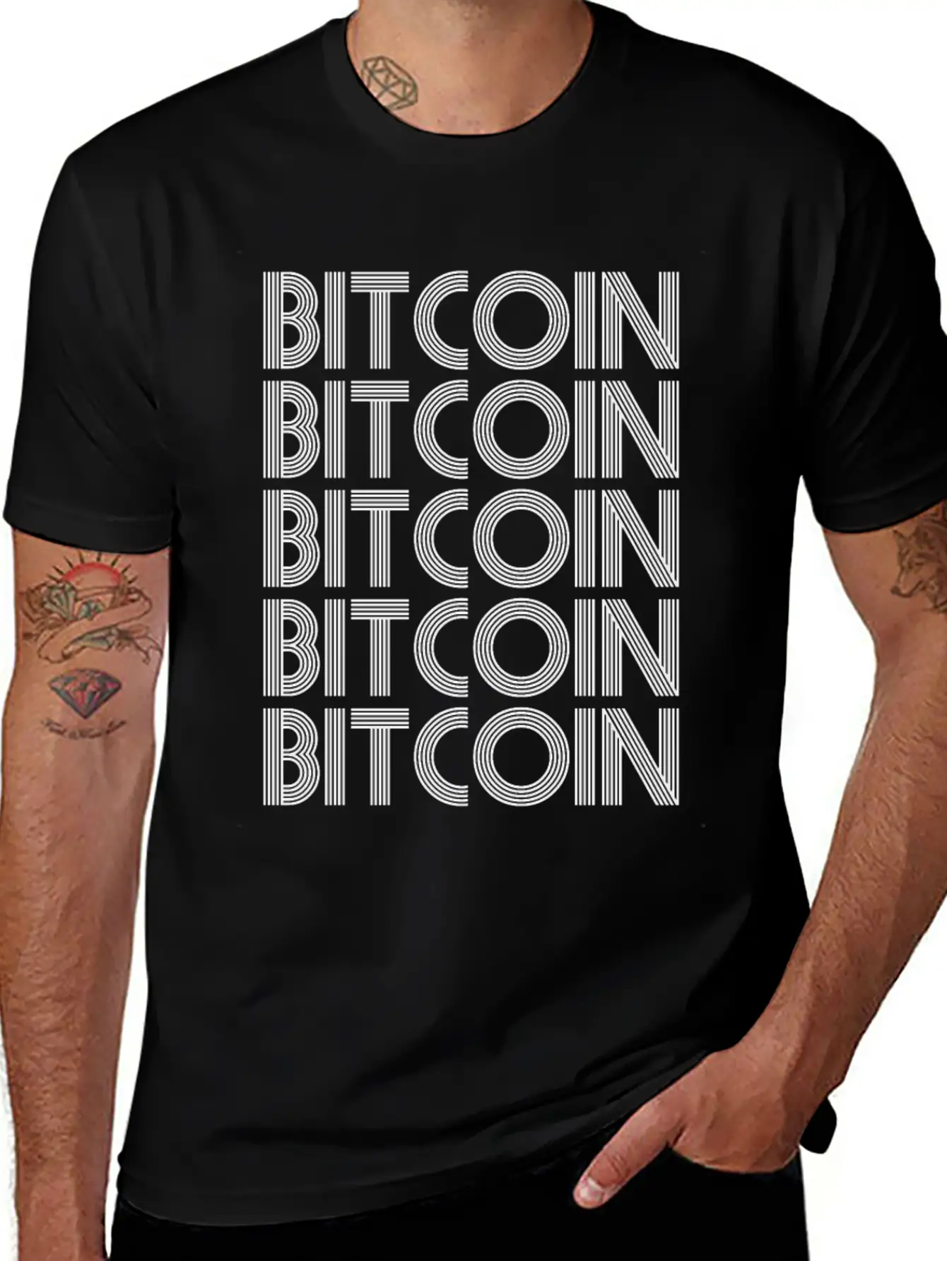 Bitcoin Cryptocurrency - Bitcoins Classic Fit Graphic Tee For Daily Comfort – Unisex Cotton Shirt