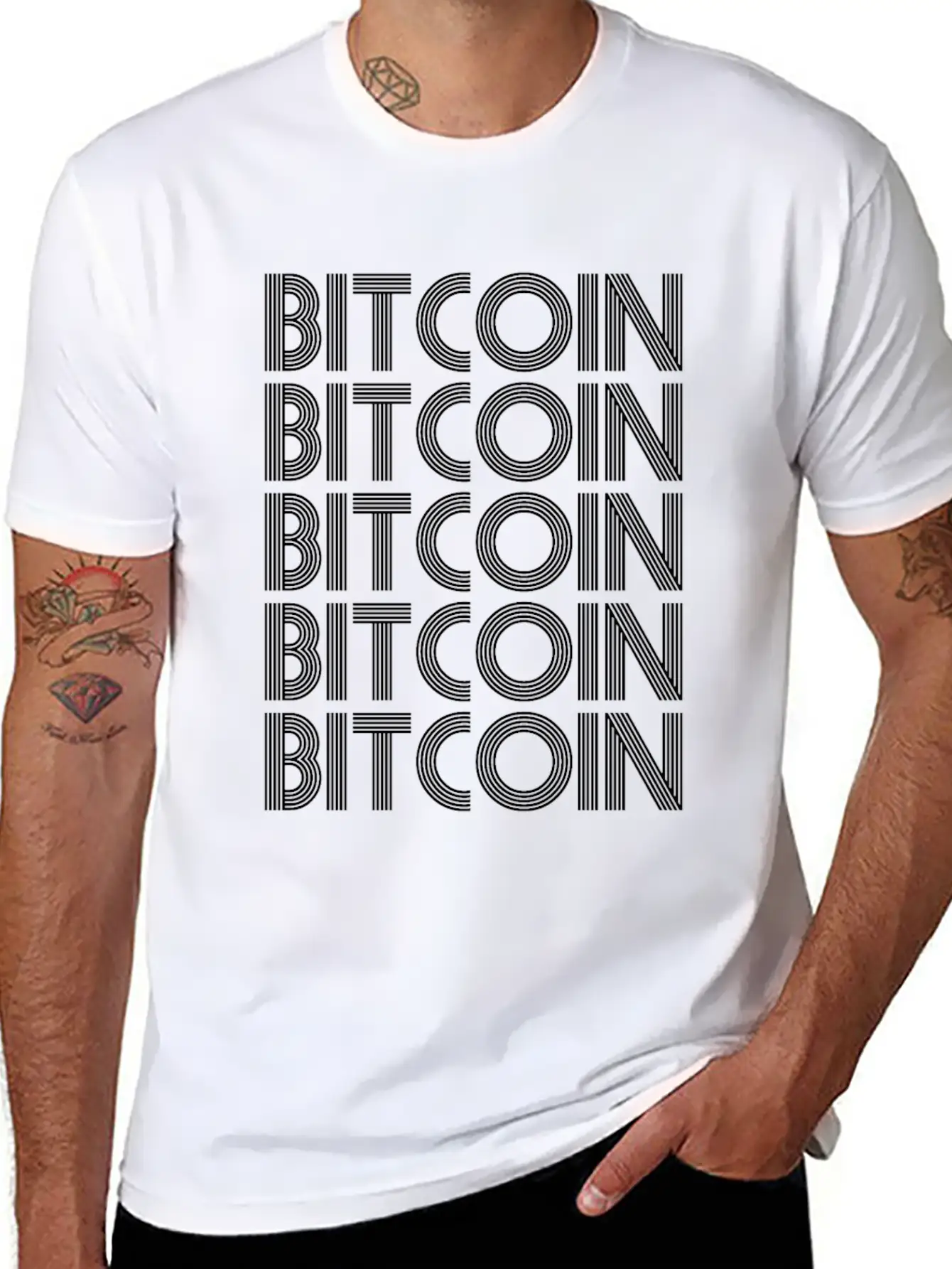 Bitcoin Cryptocurrency - Bitcoins Classic Fit Graphic Tee For Daily Comfort – Unisex Cotton Shirt