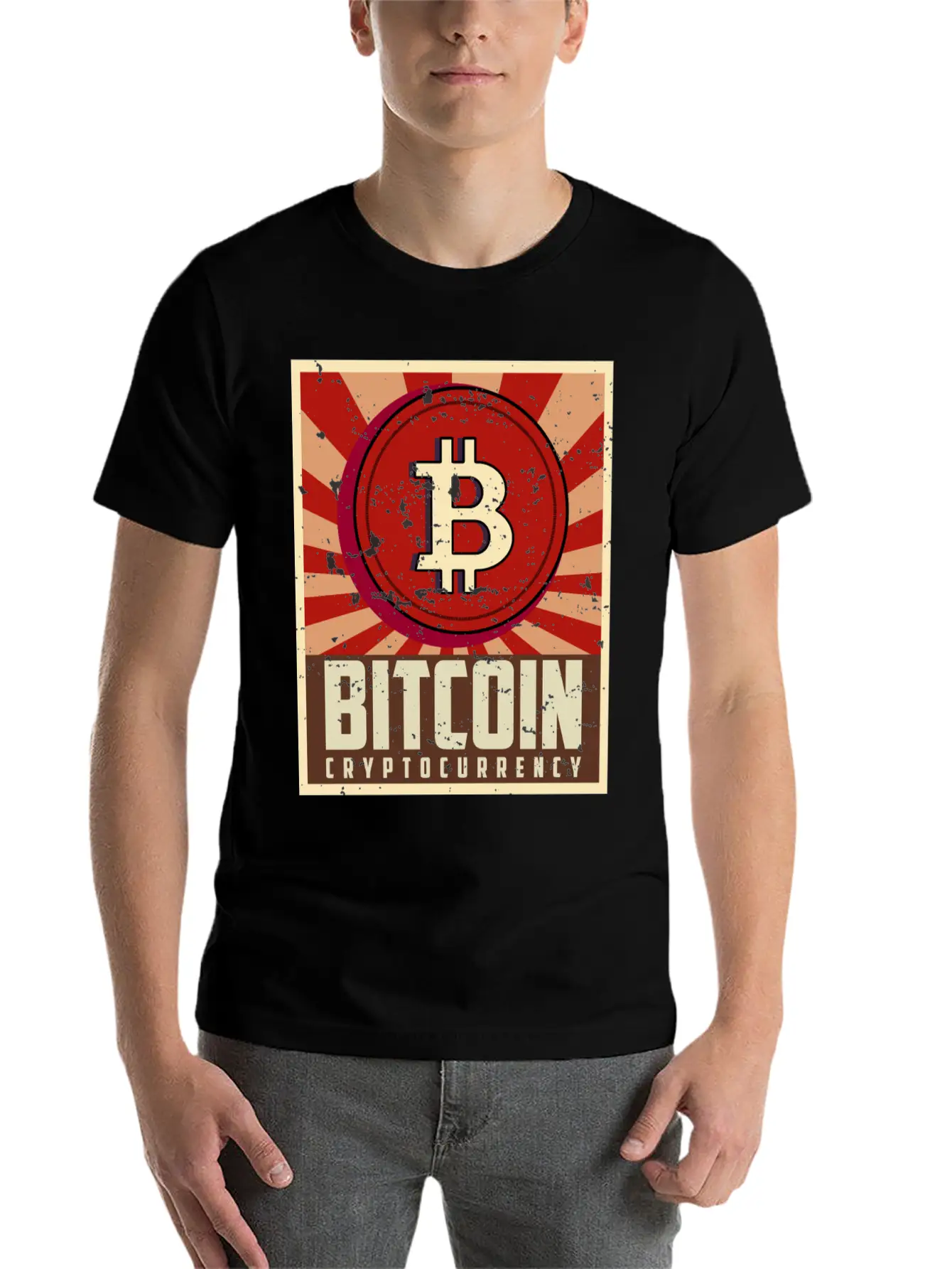Bitcoin, Cryptocurrency, Crypto Unisex Casual T-Shirt – Clean Design For Daily Comfort