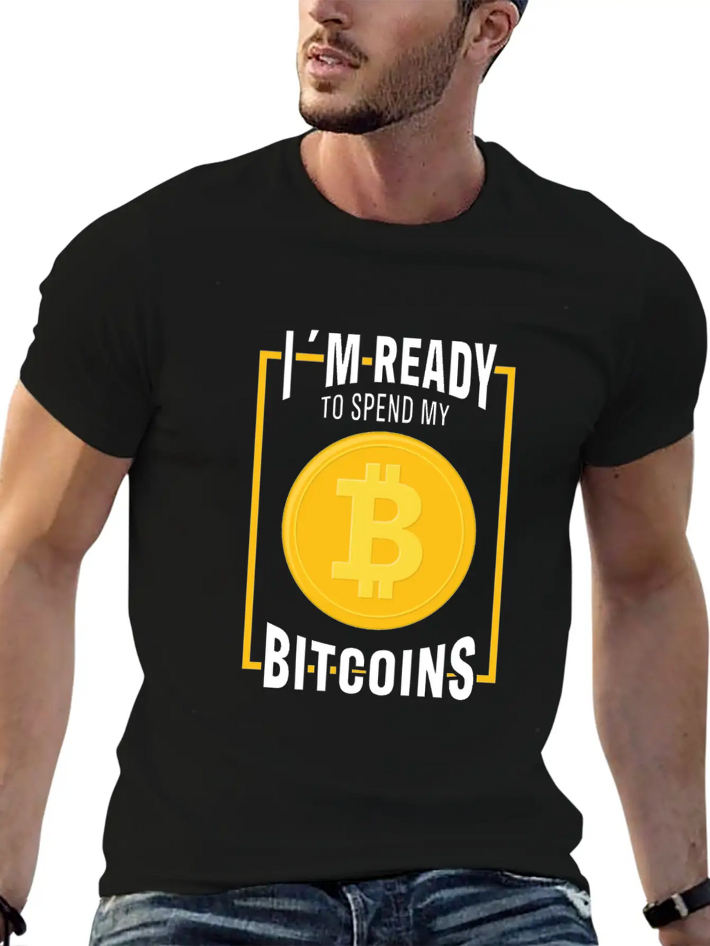 Bitcoin Cryptocurrency I Am Ready Blockchain Stylish Everyday T-Shirt – Unisex Basic Cotton Tee