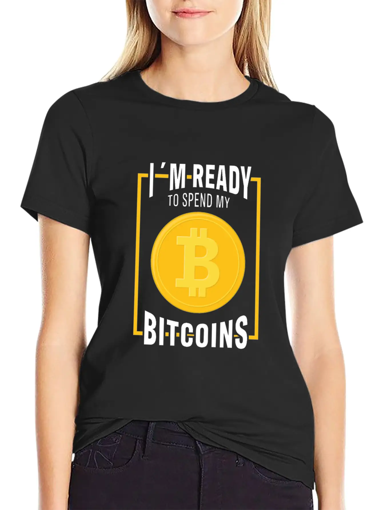 Bitcoin Cryptocurrency I Am Ready Blockchain Stylish Everyday T-Shirt – Unisex Basic Cotton Tee