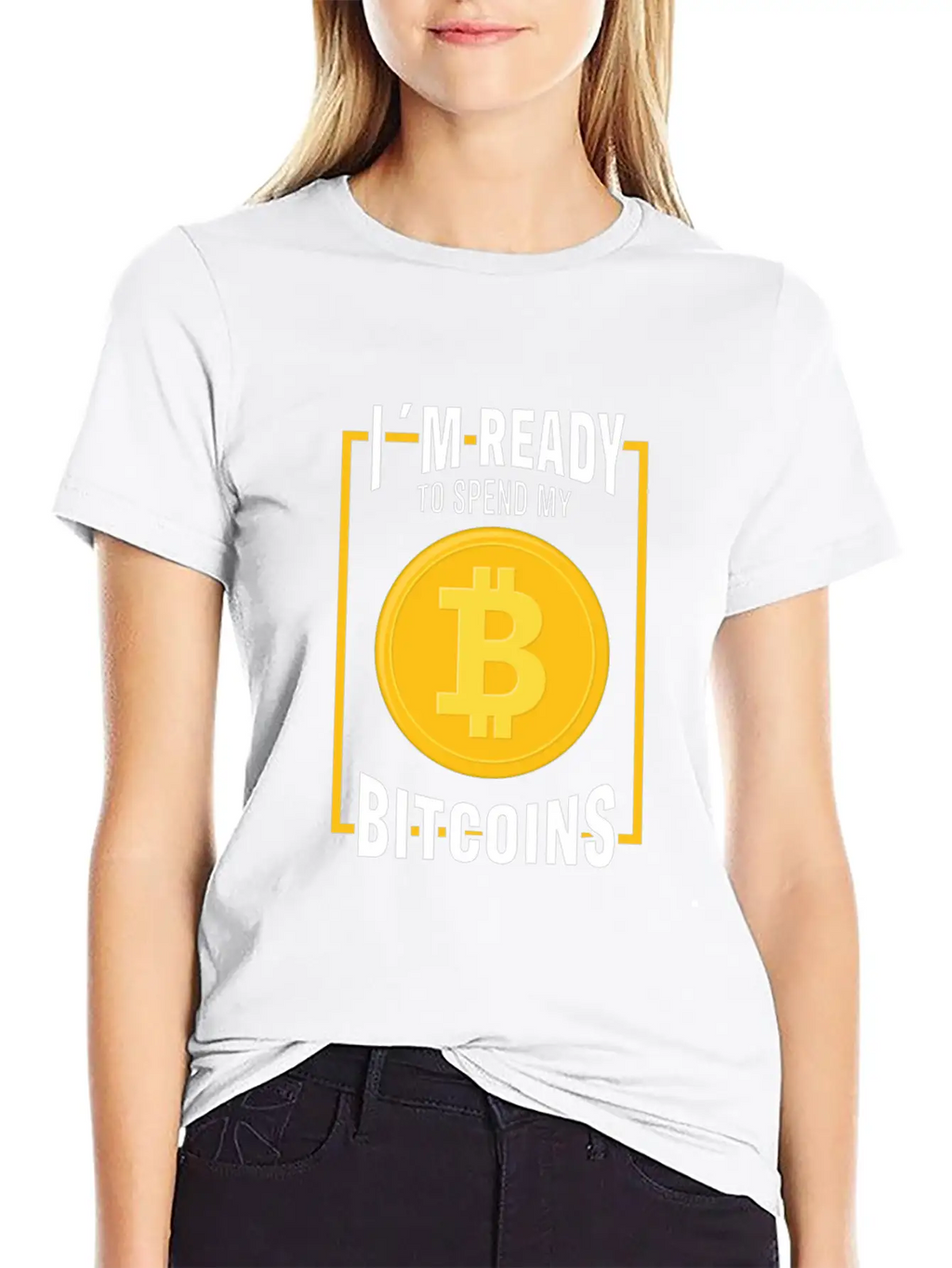 Bitcoin Cryptocurrency I Am Ready Blockchain Stylish Everyday T-Shirt – Unisex Basic Cotton Tee