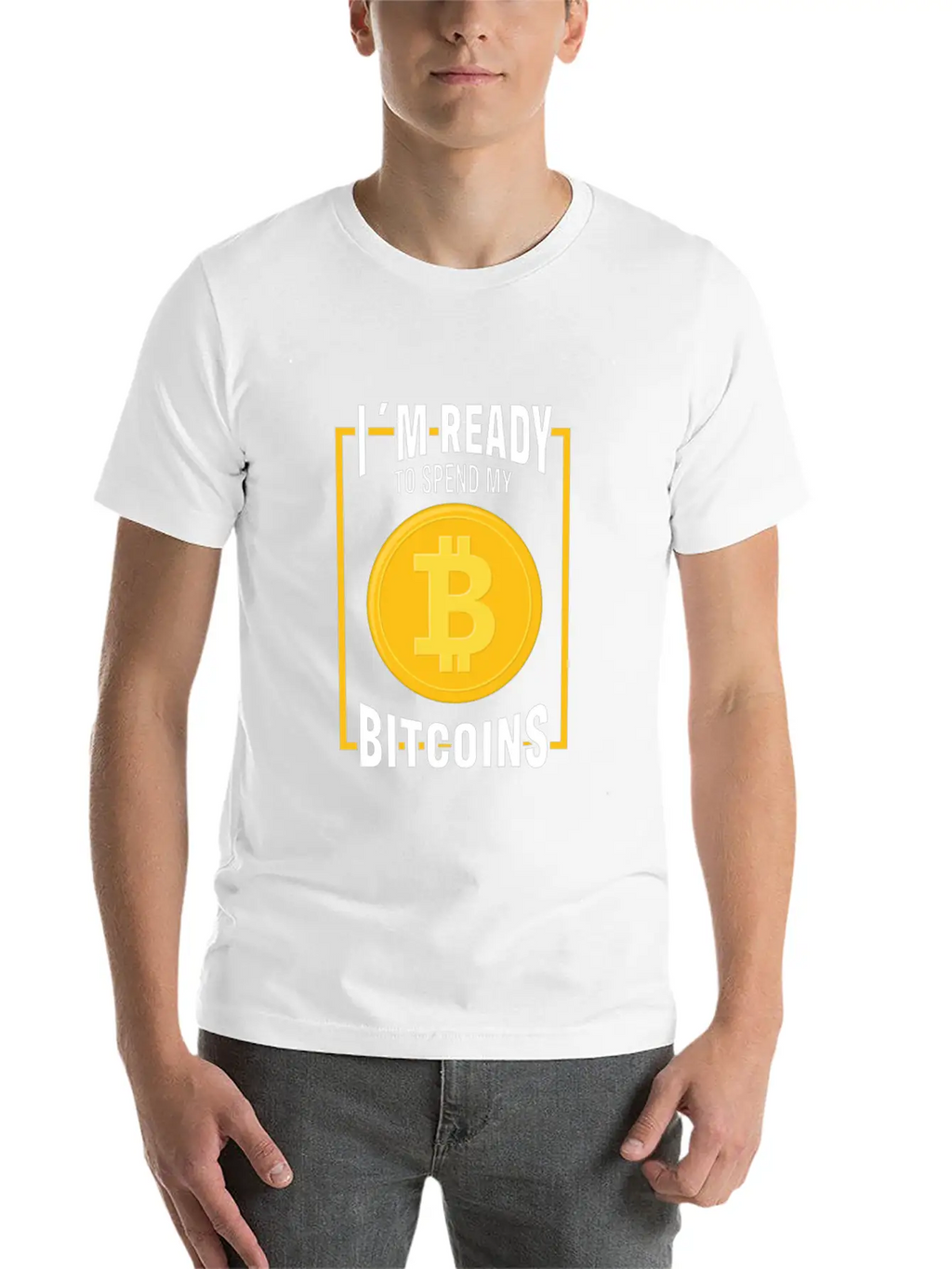 Bitcoin Cryptocurrency I Am Ready Blockchain Stylish Everyday T-Shirt – Unisex Basic Cotton Tee