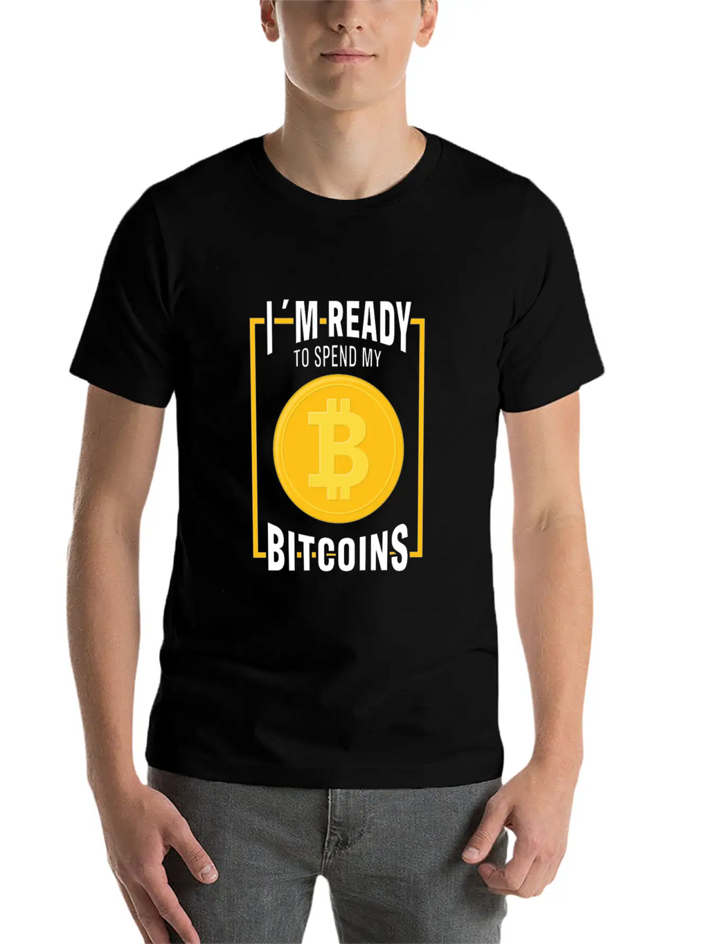 Bitcoin Cryptocurrency I Am Ready Blockchain Stylish Everyday T-Shirt – Unisex Basic Cotton Tee