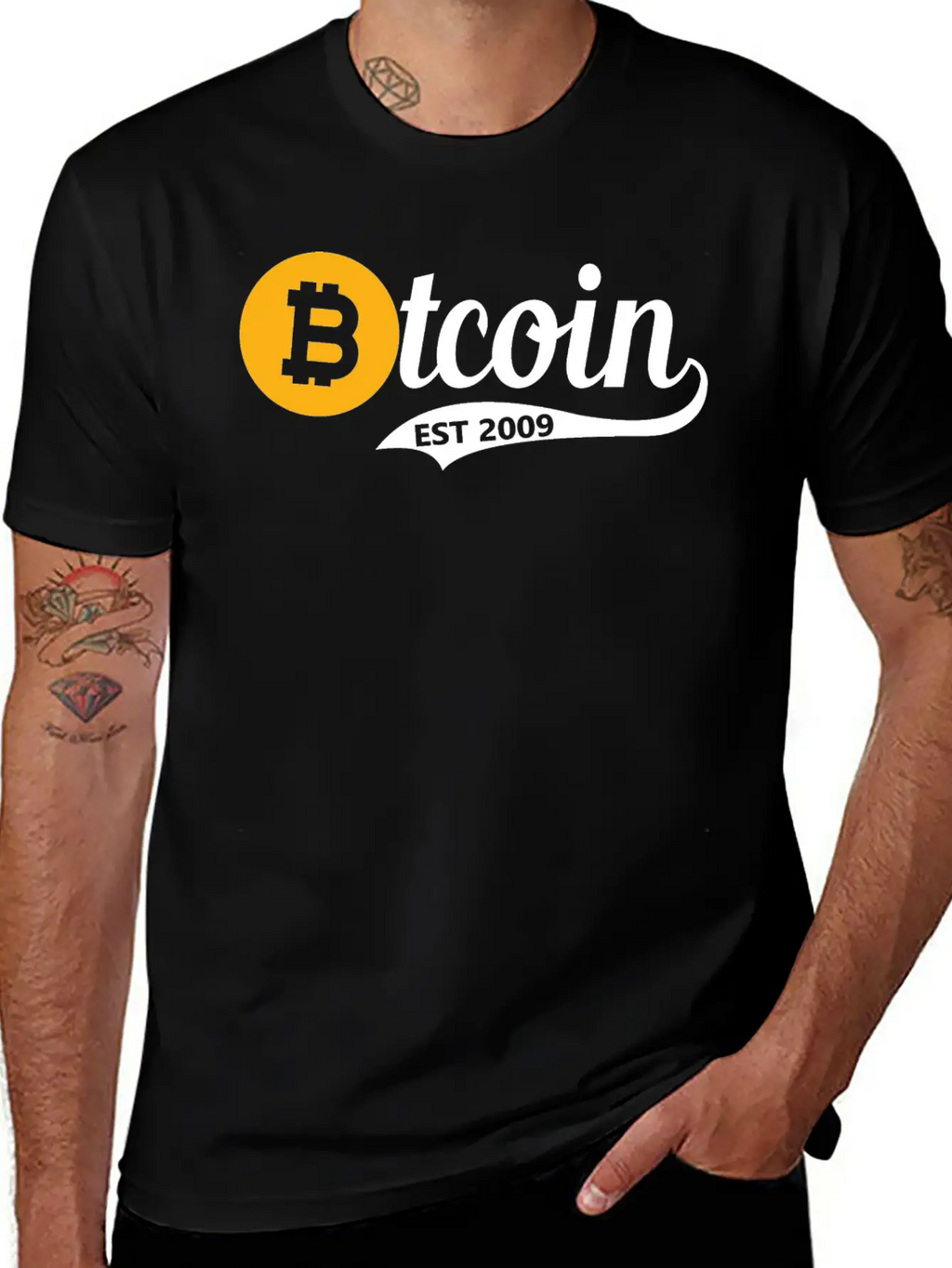 Bitcoin Est 2009 - Btc Investor Trader Crypto Gift Unisex Casual T-Shirt – Clean Design For Daily Comfort