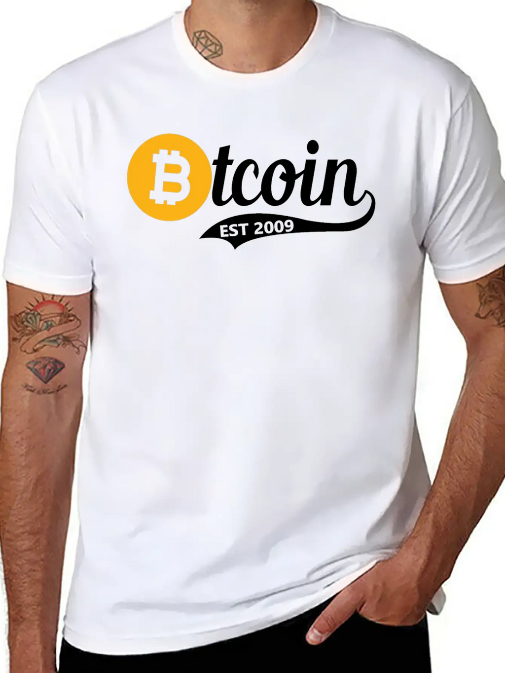Bitcoin Est 2009 - Btc Investor Trader Crypto Gift Unisex Casual T-Shirt – Clean Design For Daily Comfort