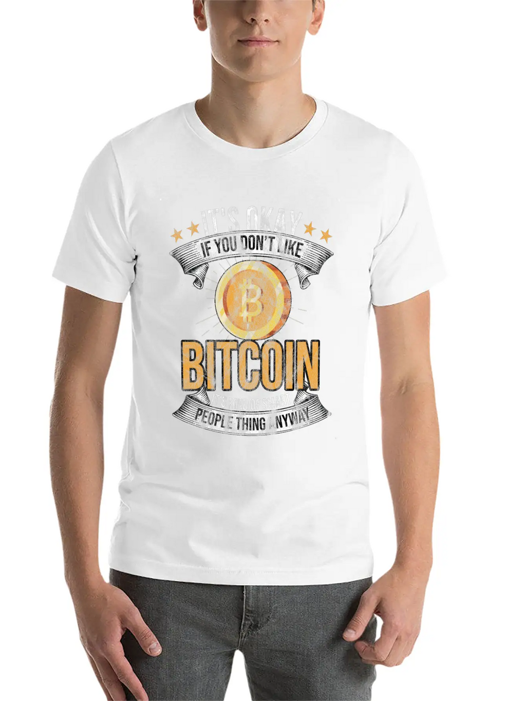 Bitcoin Exchange Blockchain Investment Currency Unisex Short Sleeve Soft Cotton T-Shirt – Casual Everyday Wear