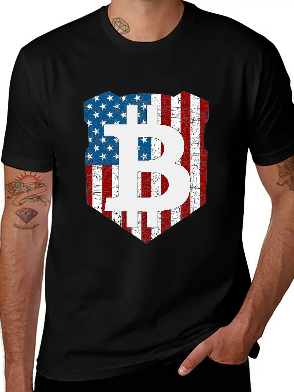 Bitcoin Investor Told You So USA Flag Unisex Casual T-Shirt – Clean Design For Daily Comfort