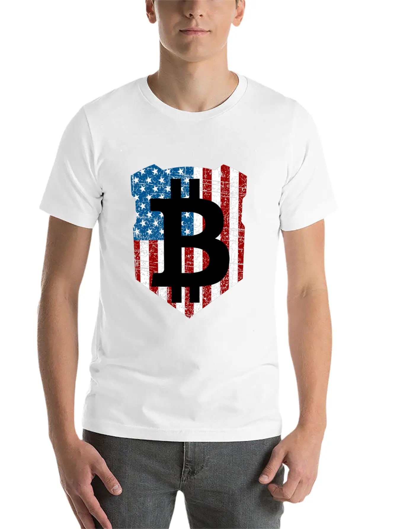 Bitcoin Investor Told You So USA Flag Unisex Casual T-Shirt – Clean Design For Daily Comfort