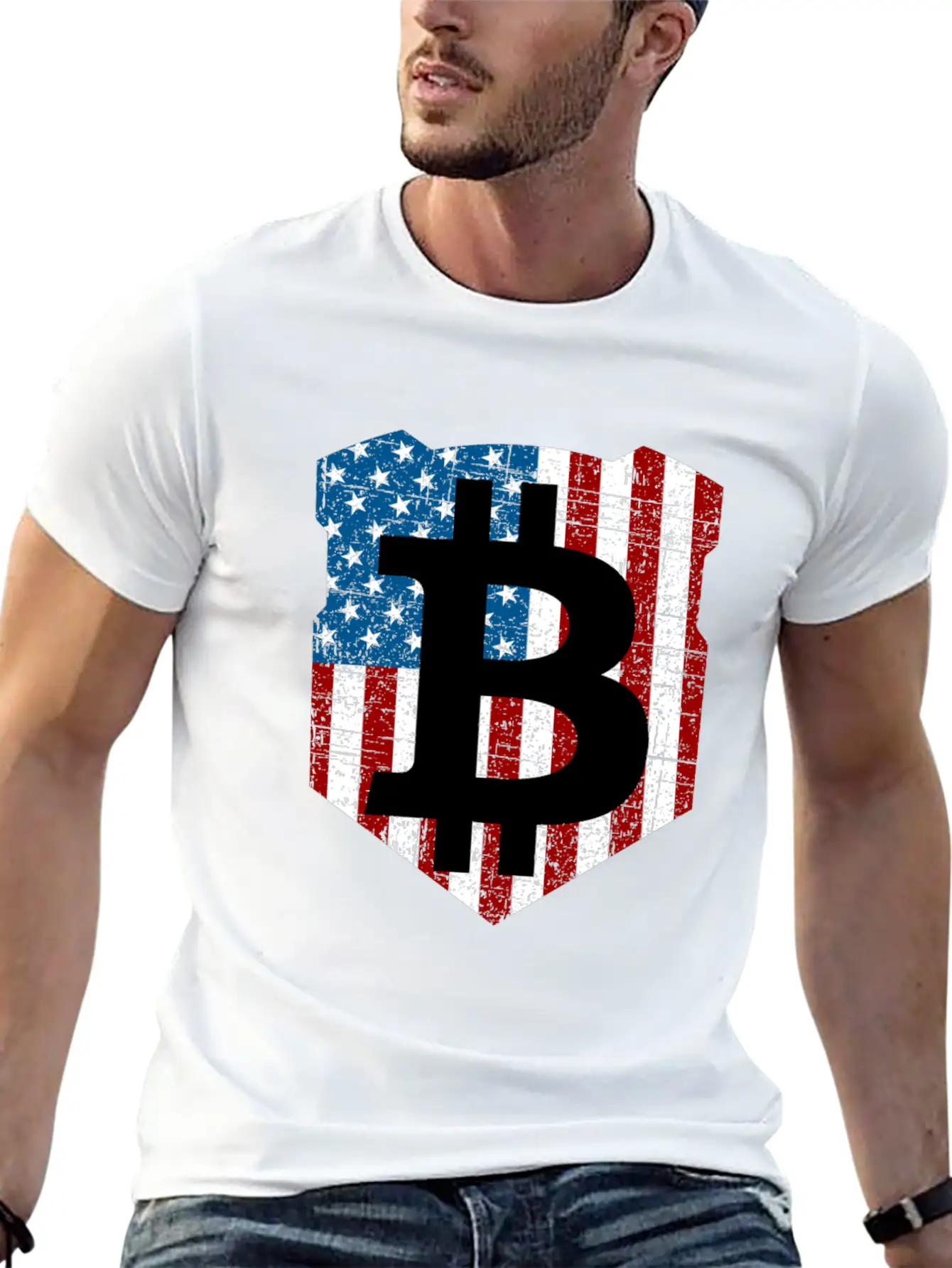 Bitcoin Investor Told You So USA Flag Unisex Casual T-Shirt – Clean Design For Daily Comfort