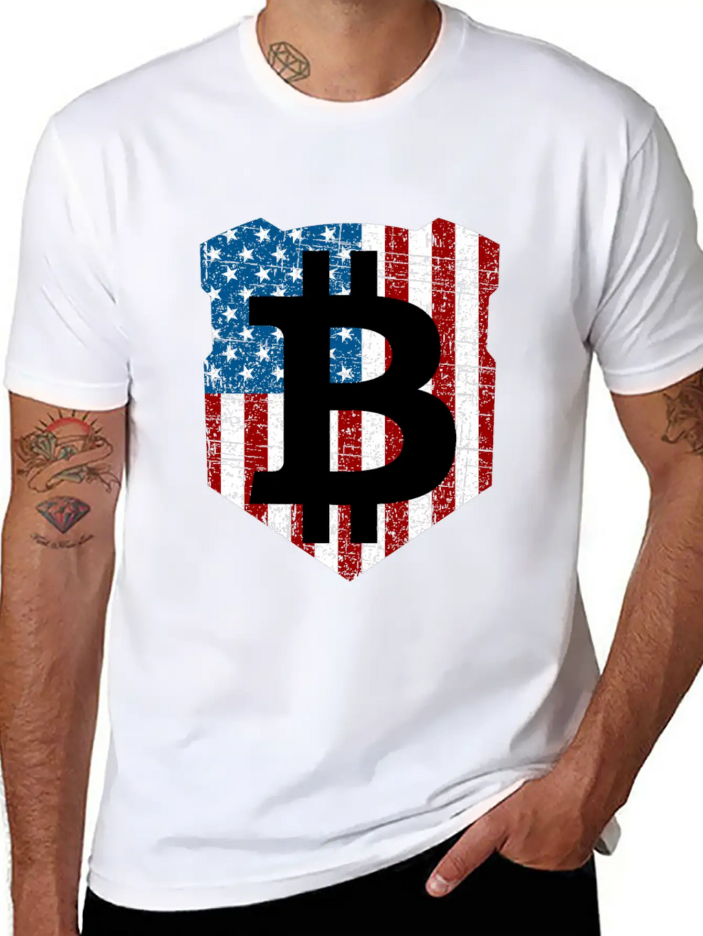 Bitcoin Investor Told You So USA Flag Unisex Casual T-Shirt – Clean Design For Daily Comfort