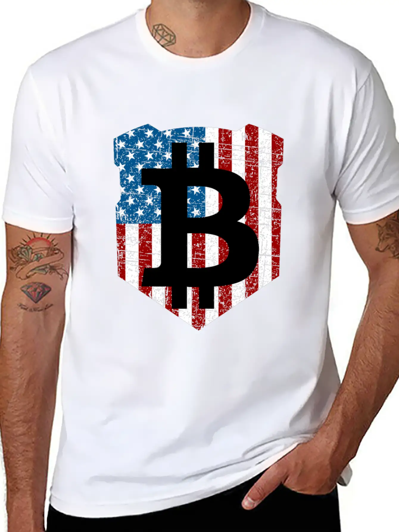 Bitcoin Investor Told You So USA Flag Unisex Casual T-Shirt – Clean Design For Daily Comfort