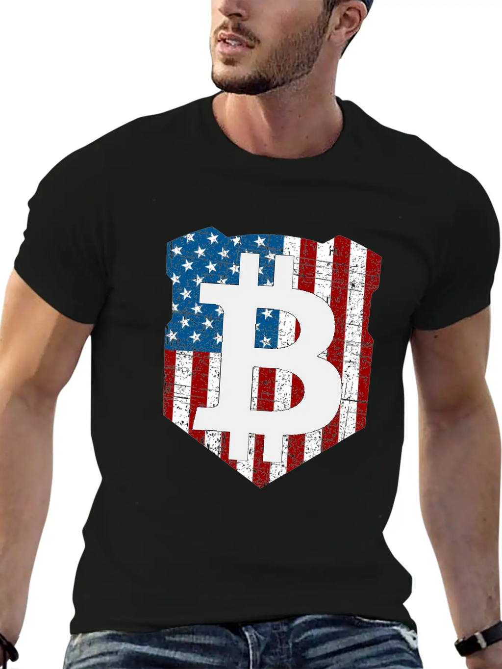 Bitcoin Investor Told You So USA Flag Unisex Casual T-Shirt – Clean Design For Daily Comfort