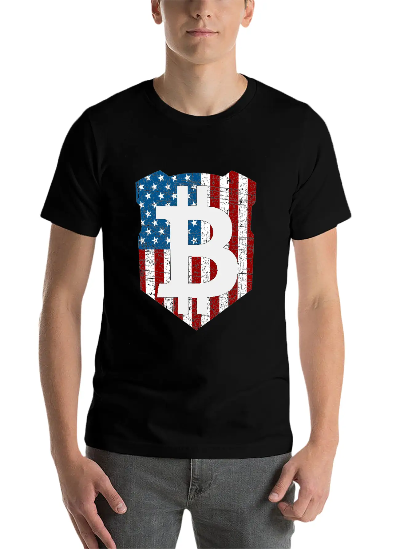 Bitcoin Investor Told You So USA Flag Unisex Casual T-Shirt – Clean Design For Daily Comfort