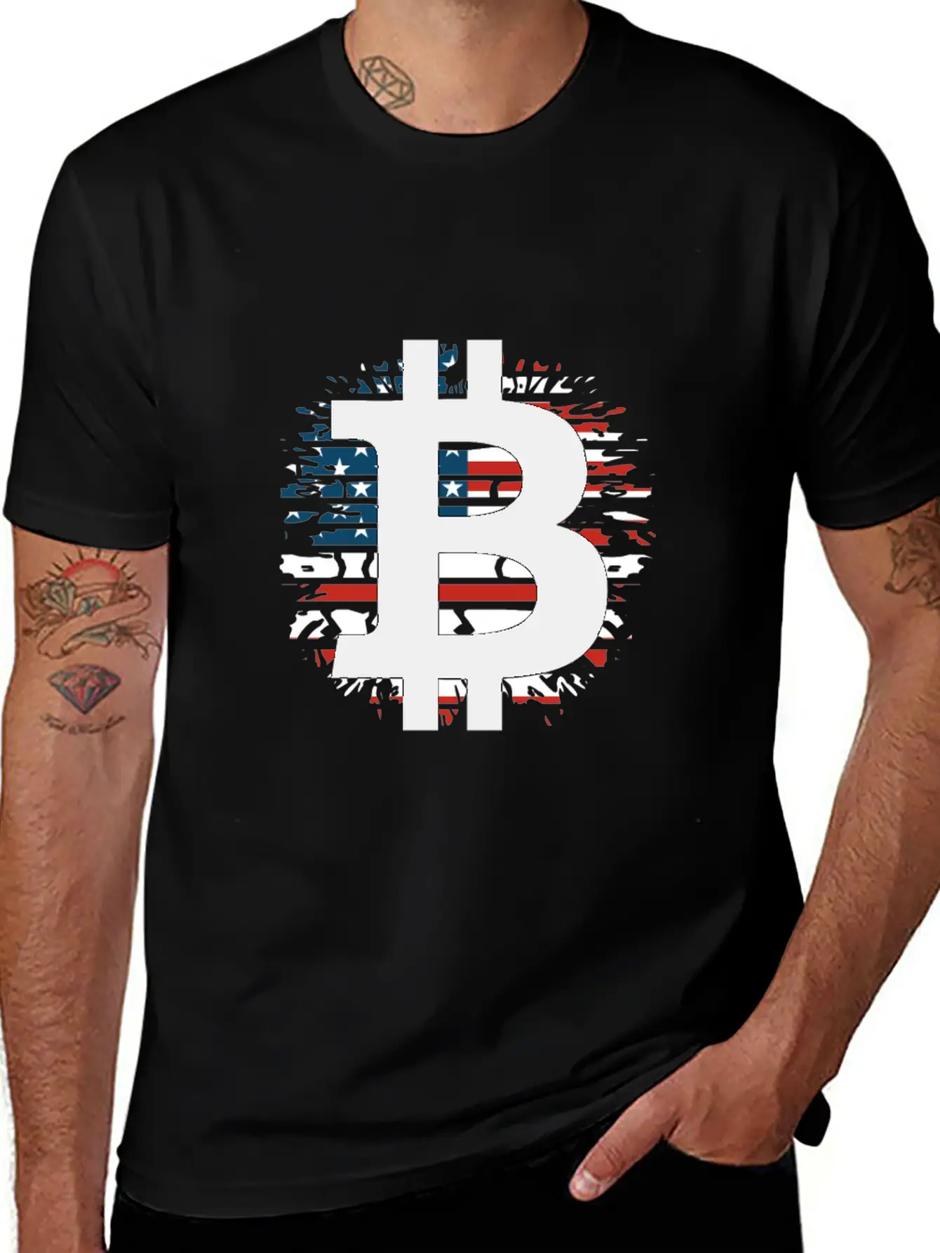 Bitcoin Investor Told You So USA Flag Unisex Short Sleeve Soft Cotton T-Shirt – Casual Everyday Wear