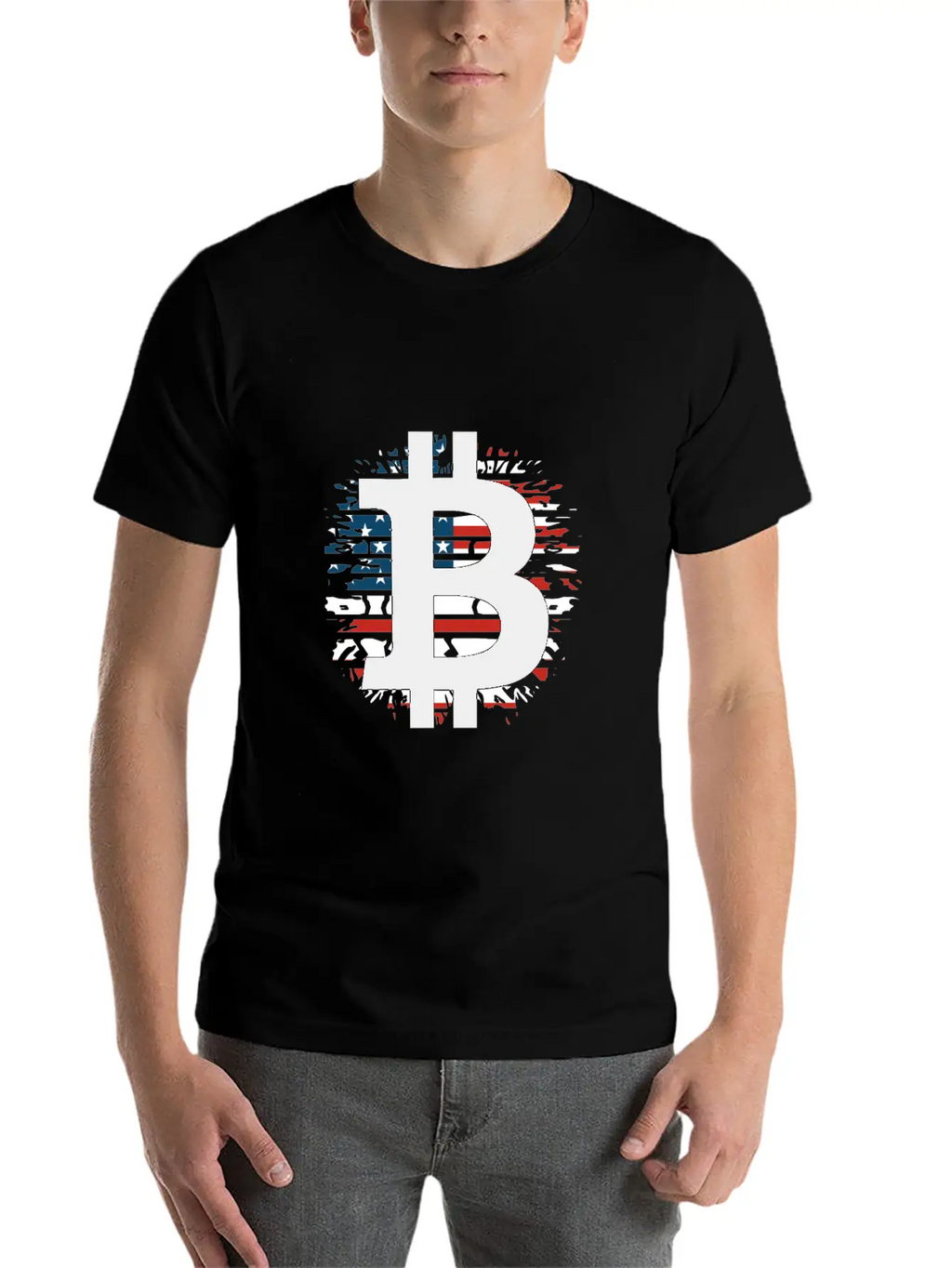 Bitcoin Investor Told You So USA Flag Unisex Short Sleeve Soft Cotton T-Shirt – Casual Everyday Wear