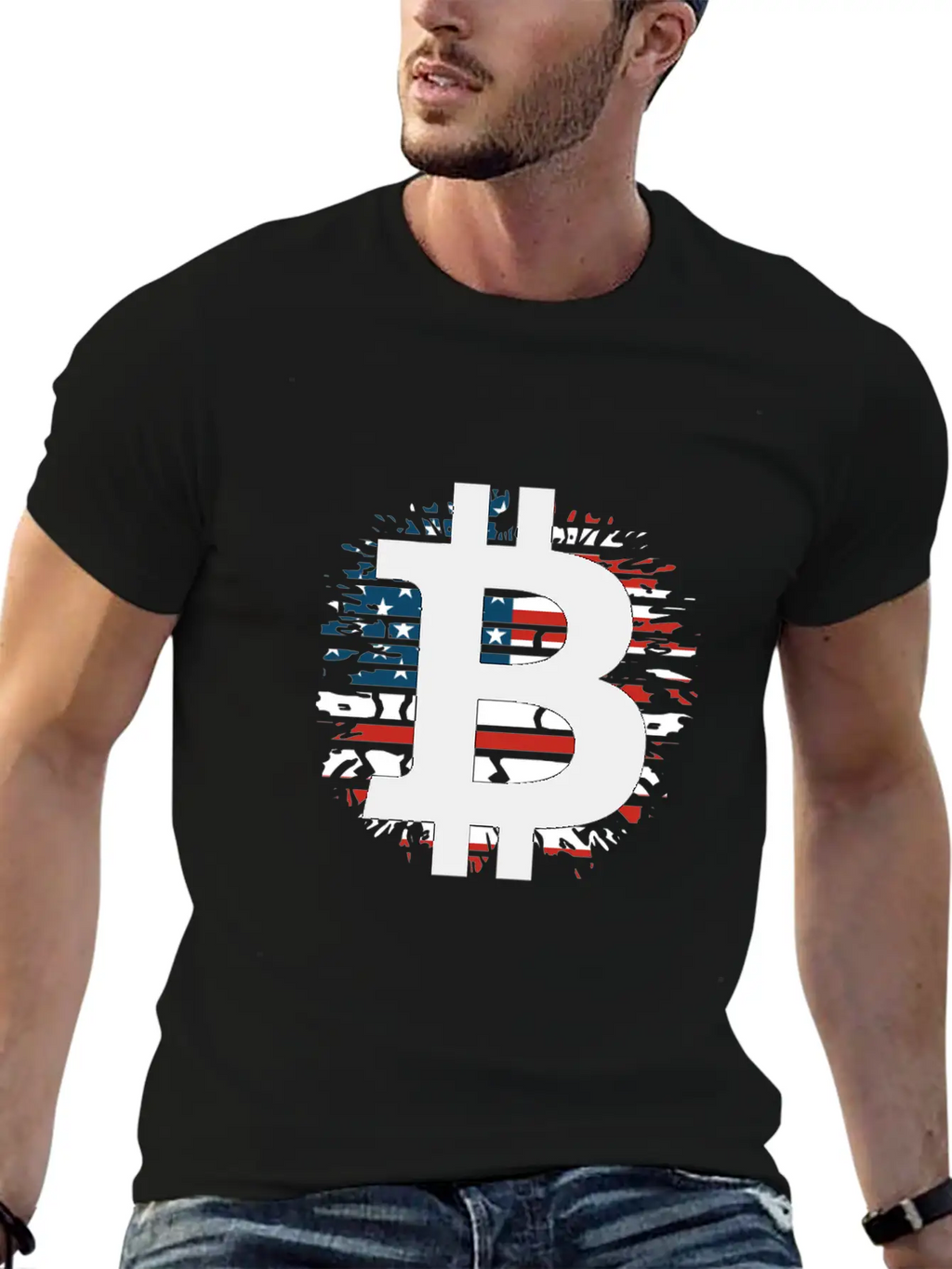 Bitcoin Investor Told You So USA Flag Unisex Short Sleeve Soft Cotton T-Shirt – Casual Everyday Wear