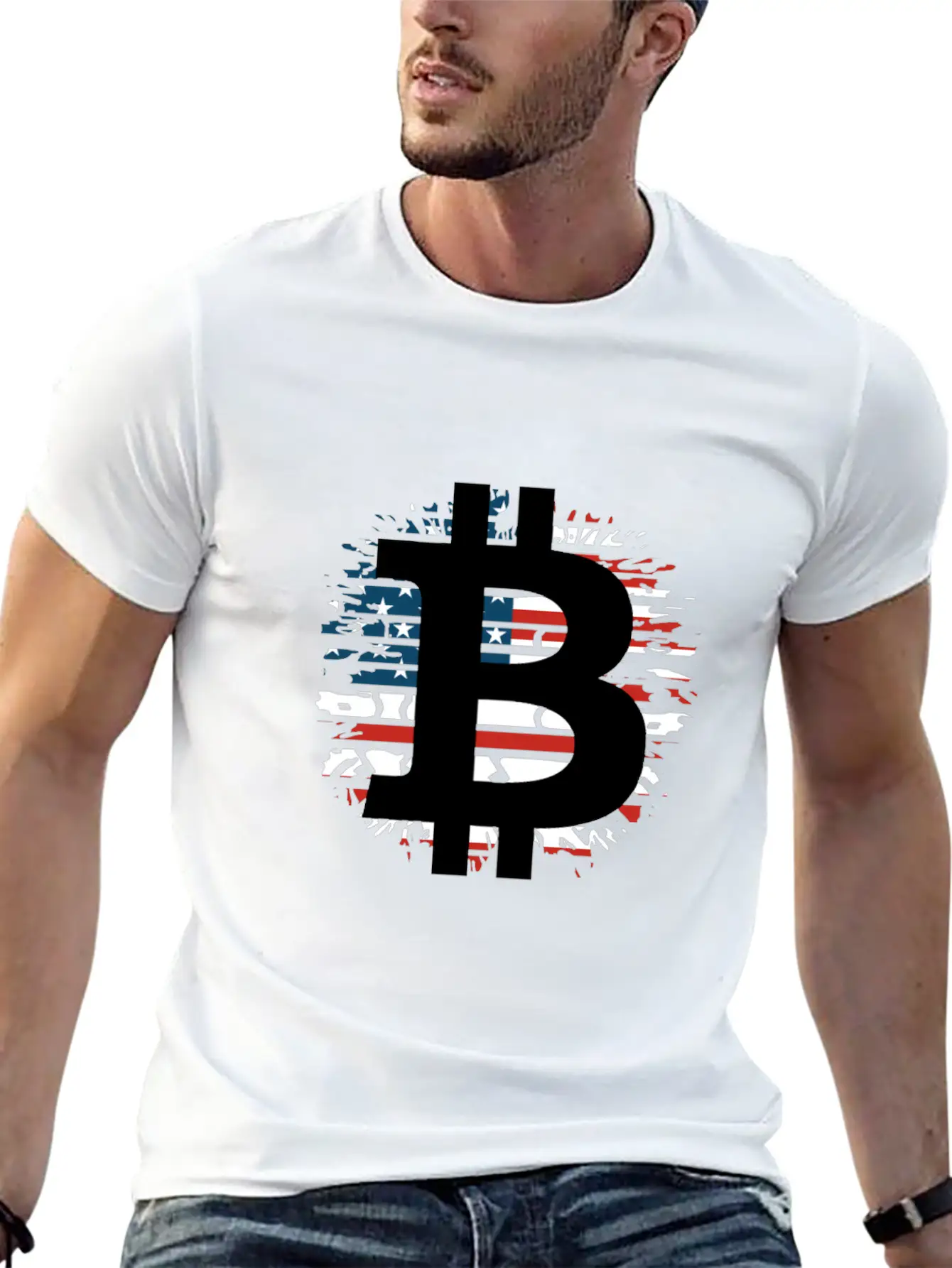 Bitcoin Investor Told You So USA Flag Unisex Short Sleeve Soft Cotton T-Shirt – Casual Everyday Wear
