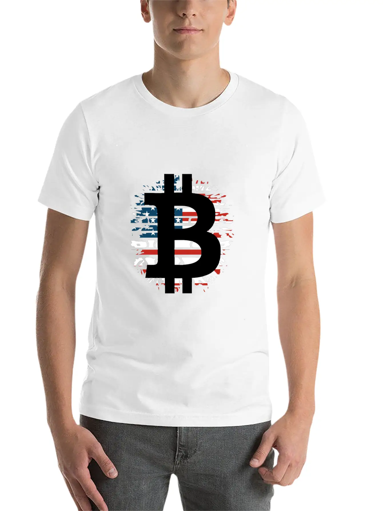 Bitcoin Investor Told You So USA Flag Unisex Short Sleeve Soft Cotton T-Shirt – Casual Everyday Wear