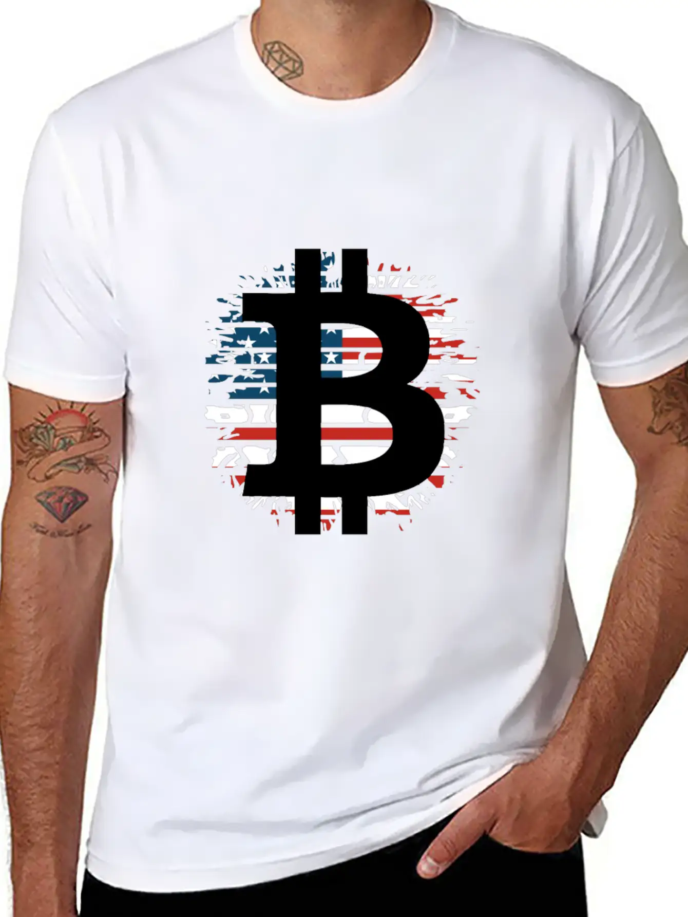 Bitcoin Investor Told You So USA Flag Unisex Short Sleeve Soft Cotton T-Shirt – Casual Everyday Wear