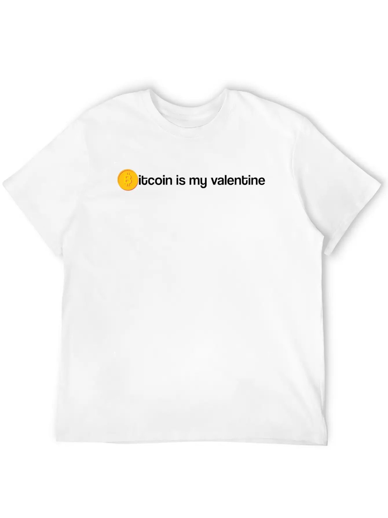 Bitcoin Is My Valentine Unisex Casual T-Shirt – Clean Design For Daily Comfort