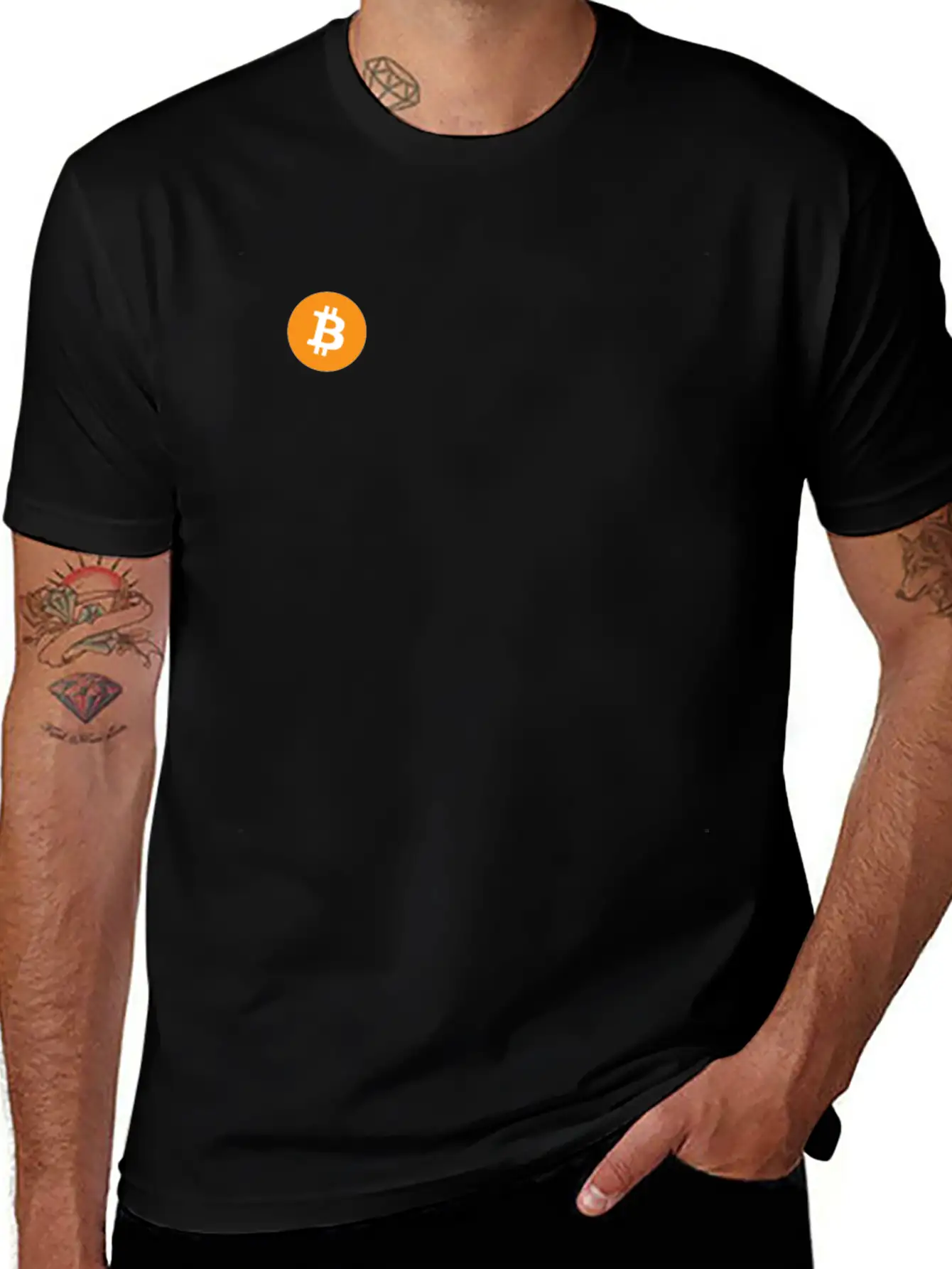 ★ Bitcoin Logo ★ Bitcoin-Millionaire | Crypto Unisex Short Sleeve Soft Cotton T-Shirt – Casual Everyday Wear