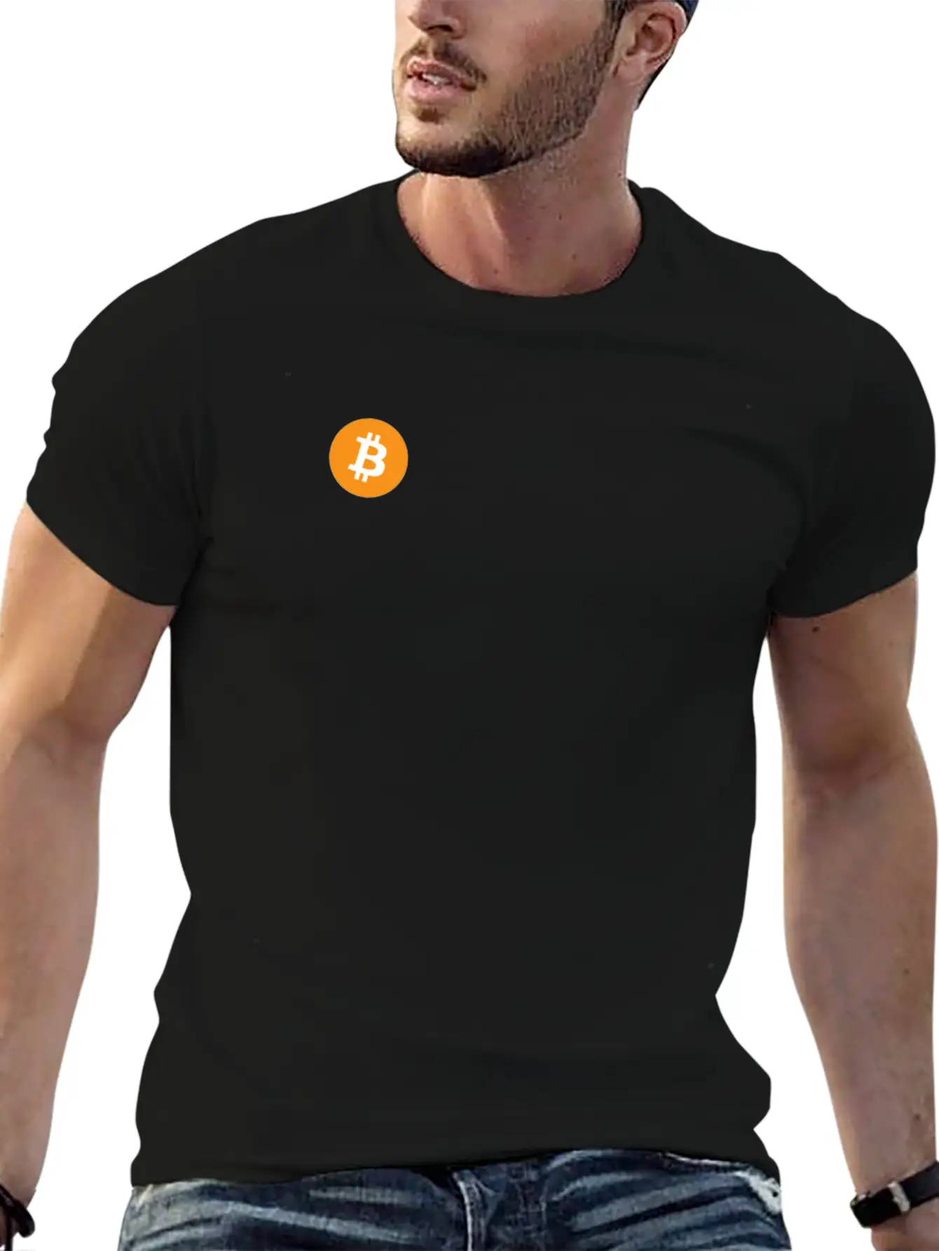 ★ Bitcoin Logo ★ Bitcoin-Millionaire | Crypto Unisex Short Sleeve Soft Cotton T-Shirt – Casual Everyday Wear