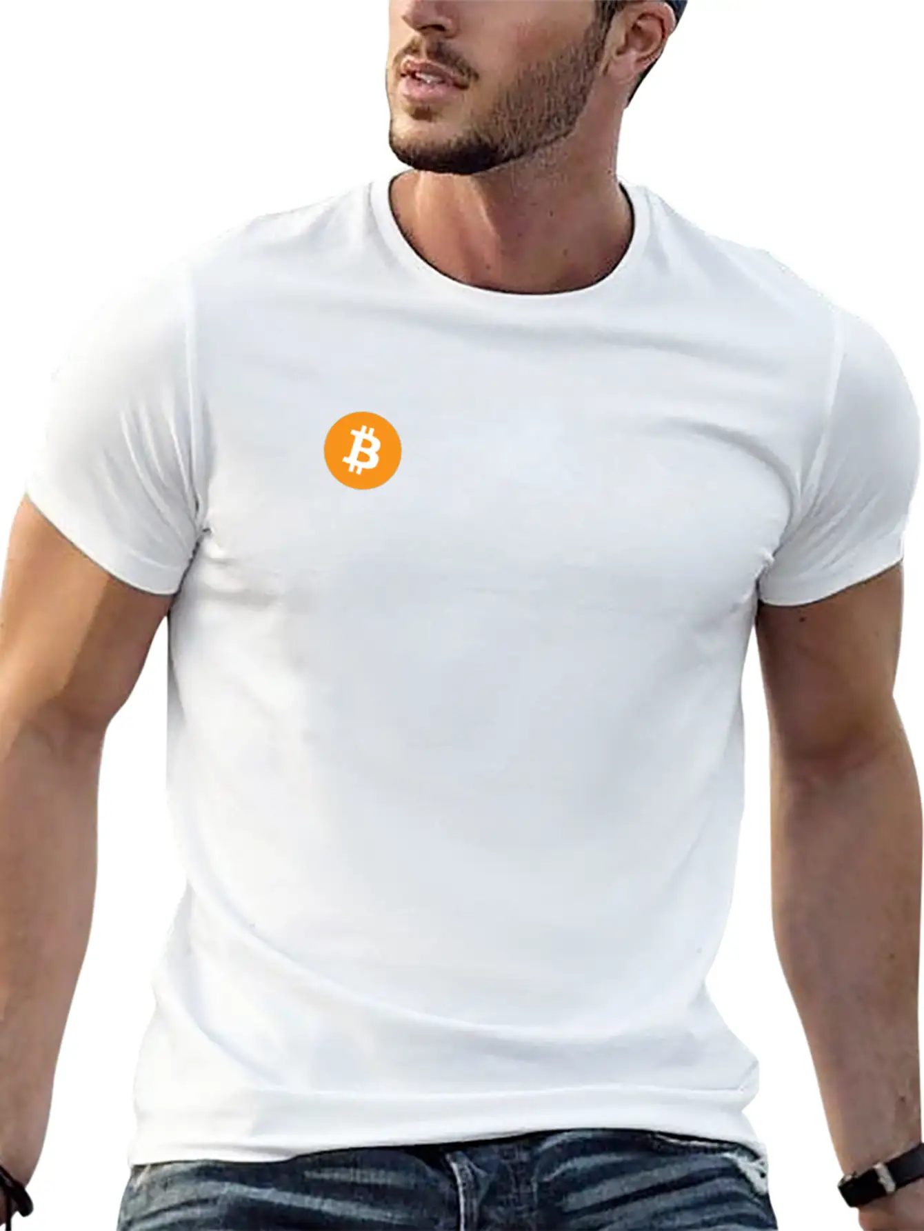 ★ Bitcoin Logo ★ Bitcoin-Millionaire | Crypto Unisex Short Sleeve Soft Cotton T-Shirt – Casual Everyday Wear