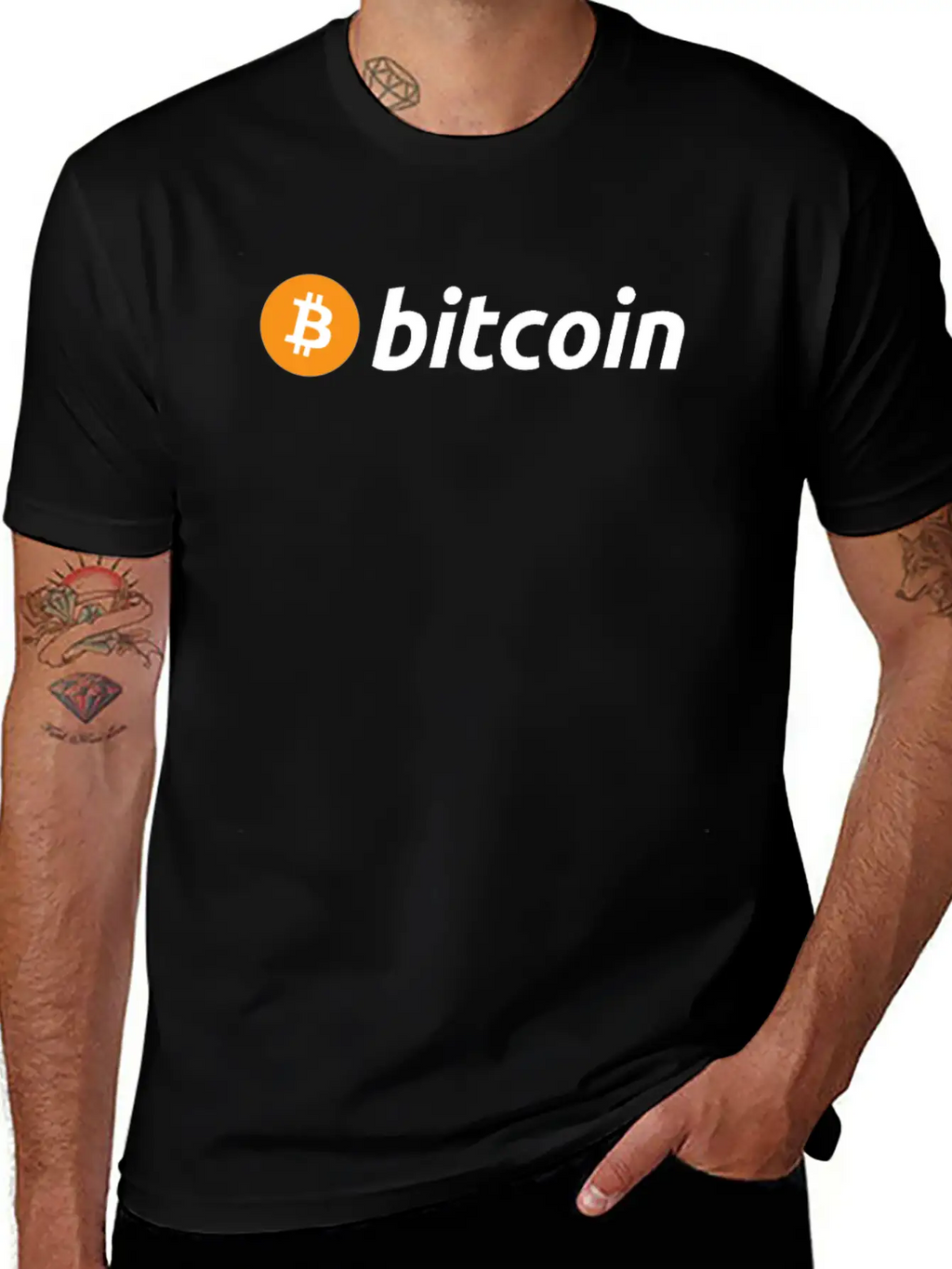 Bitcoin Logo BTC Cryptocurrency Crypto Trading Inv Classic Fit Graphic Tee For Daily Comfort – Unisex Cotton Shirt