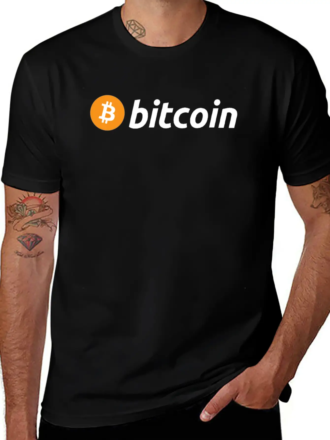Bitcoin Logo BTC Cryptocurrency Crypto Trading Inv Classic Fit Graphic Tee For Daily Comfort – Unisex Cotton Shirt