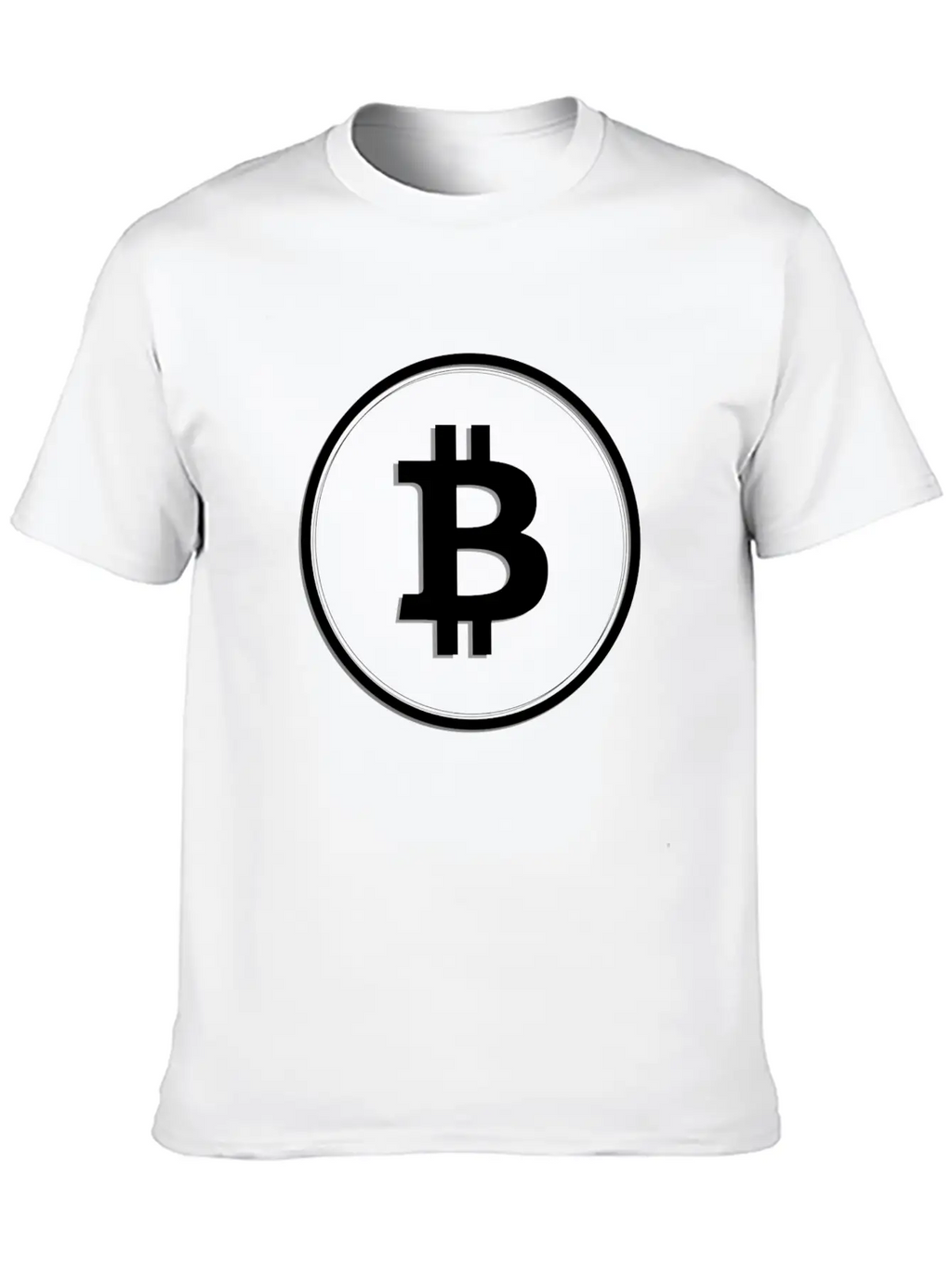 Bitcoin Logo Symbol Cryptocurrency Crypto Coin Unisex Short Sleeve Soft Cotton T-Shirt – Casual Everyday Wear