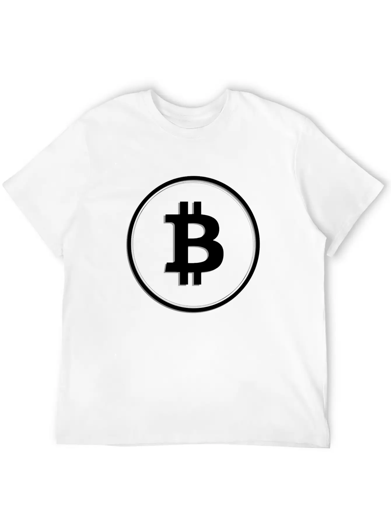 Bitcoin Logo Symbol Cryptocurrency Crypto Coin Unisex Short Sleeve Soft Cotton T-Shirt – Casual Everyday Wear