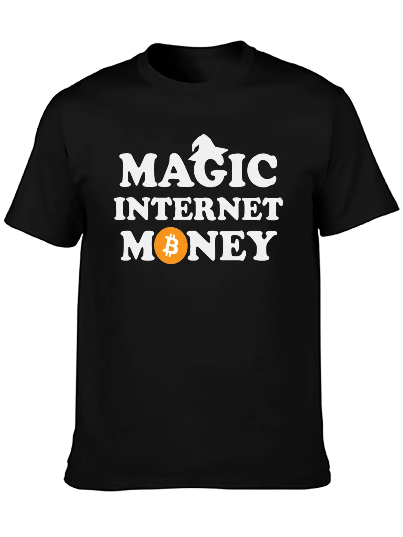 Bitcoin Magic Internet Money Cryptocurrency Unisex Short Sleeve Soft Cotton T-Shirt – Casual Everyday Wear