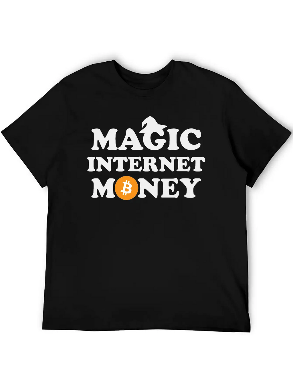 Bitcoin Magic Internet Money Cryptocurrency Unisex Short Sleeve Soft Cotton T-Shirt – Casual Everyday Wear