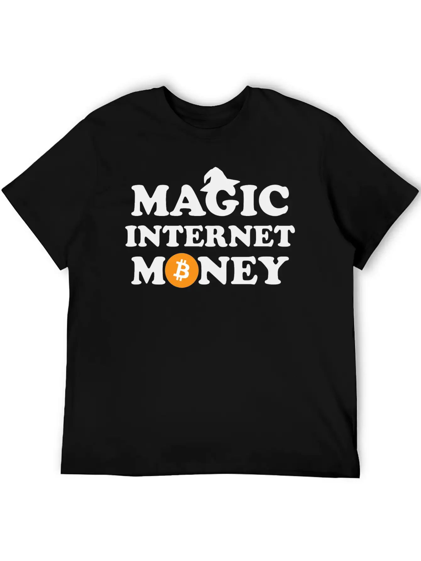 Bitcoin Magic Internet Money Cryptocurrency Unisex Short Sleeve Soft Cotton T-Shirt – Casual Everyday Wear