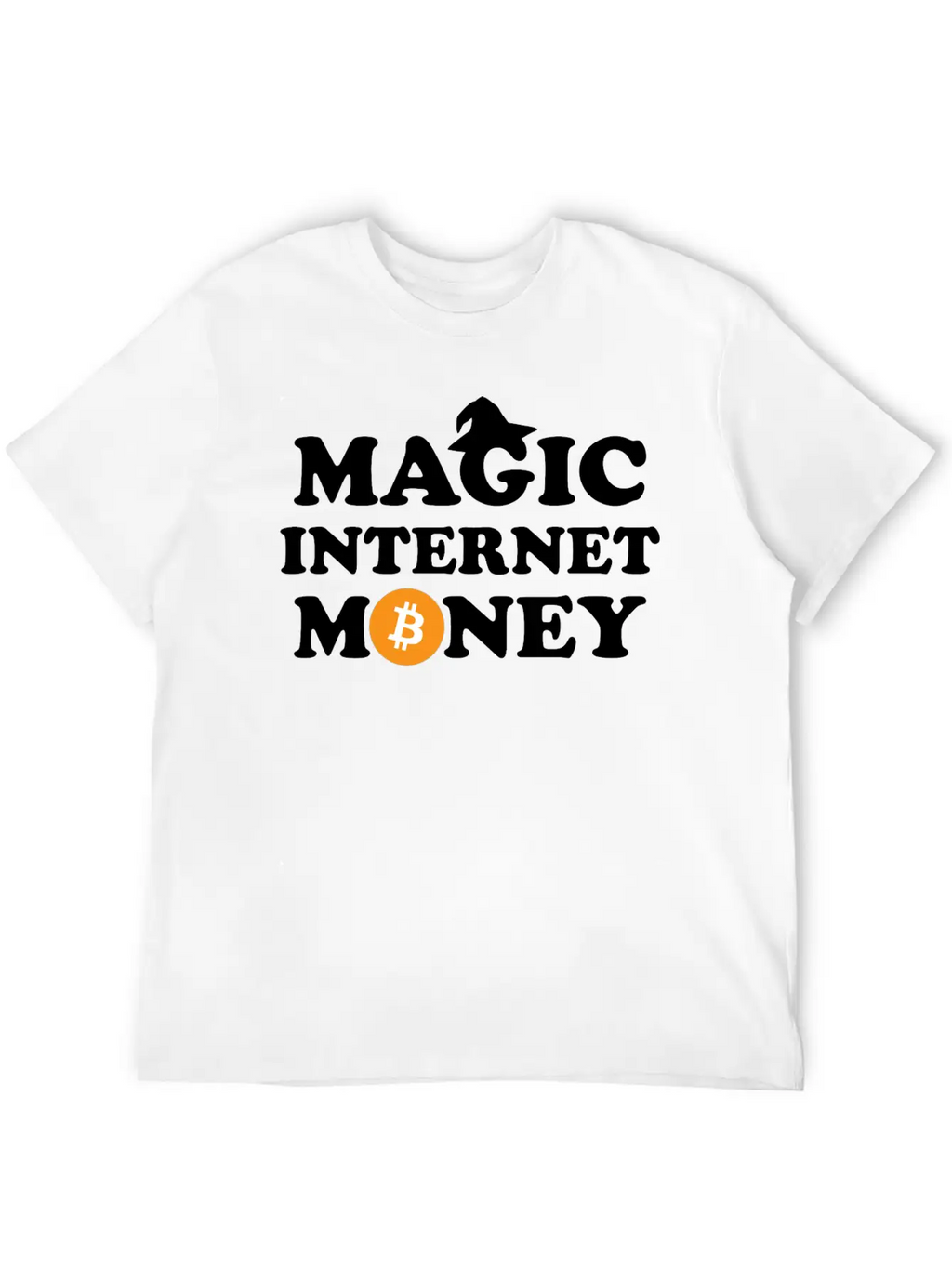 Bitcoin Magic Internet Money Cryptocurrency Unisex Short Sleeve Soft Cotton T-Shirt – Casual Everyday Wear