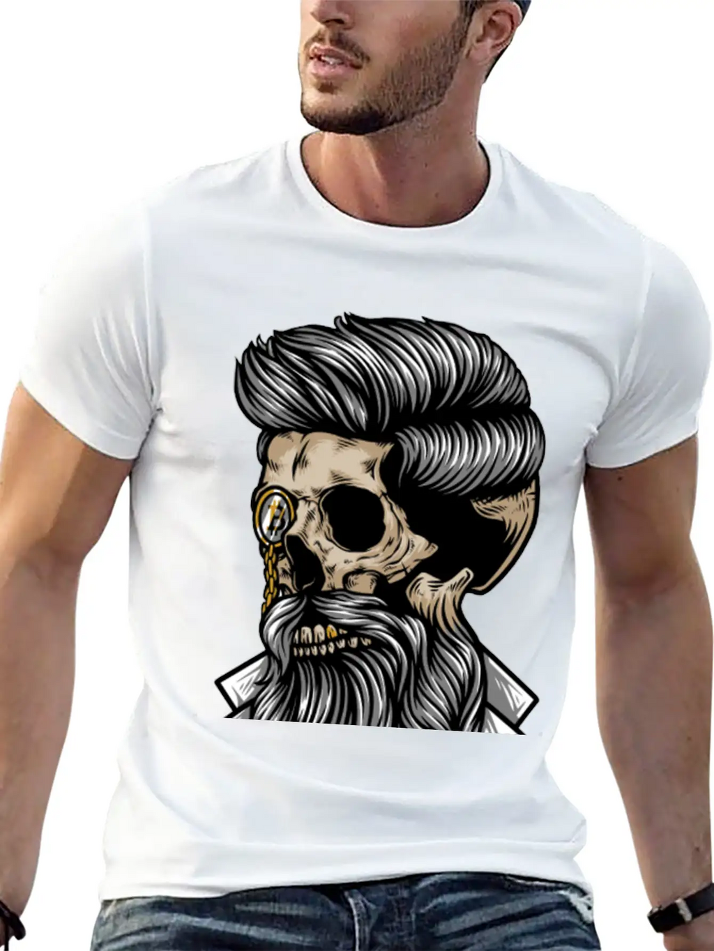 Bitcoin Millionaire Cryptocurrency Blockchain Breathable Soft Cotton T-Shirt – Timeless Casual Look