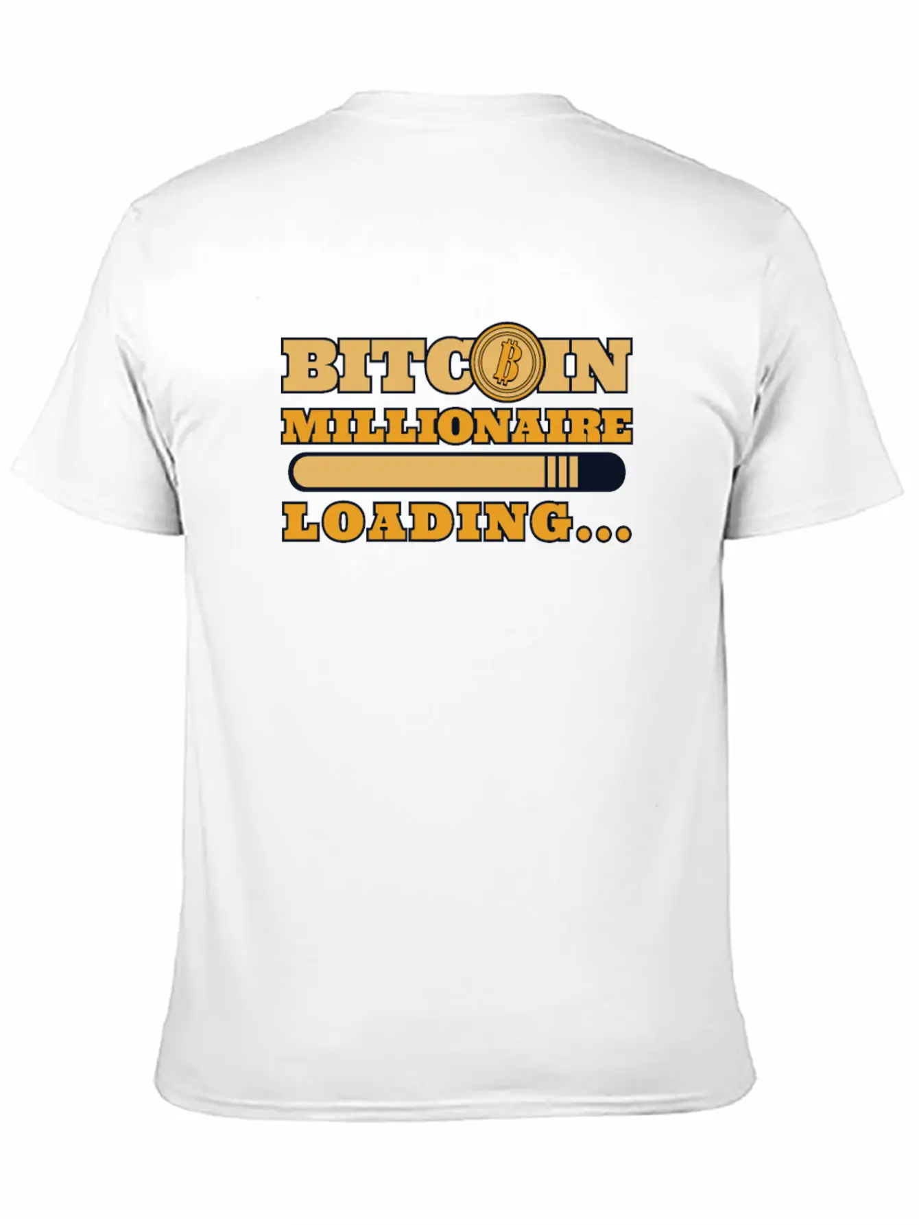 Bitcoin Millionaire Loading Crypto Cryptocurrency Unisex Casual T-Shirt – Clean Design For Daily Comfort