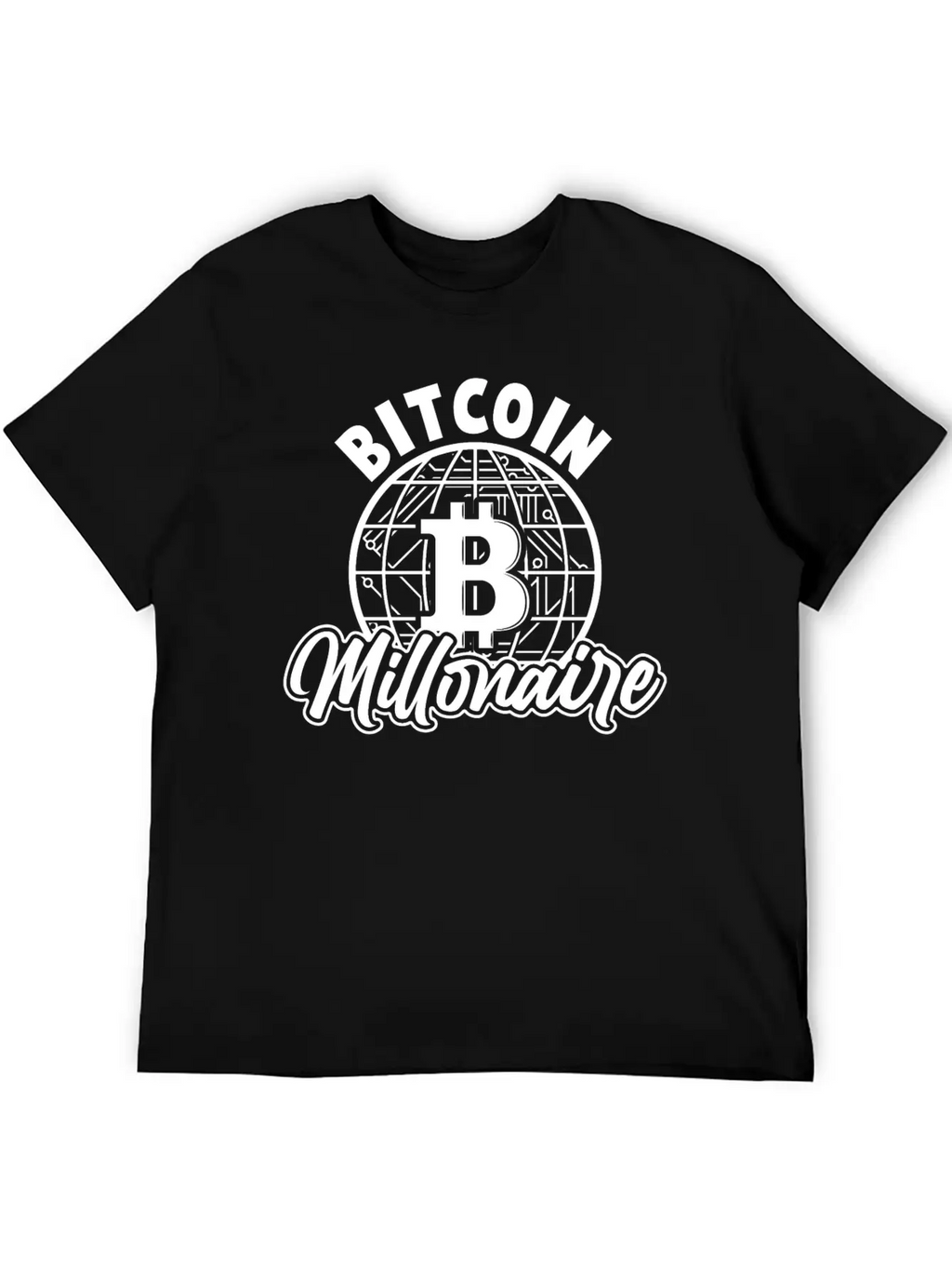 Bitcoin Millonaire Unisex Short Sleeve Soft Cotton T-Shirt – Casual Everyday Wear
