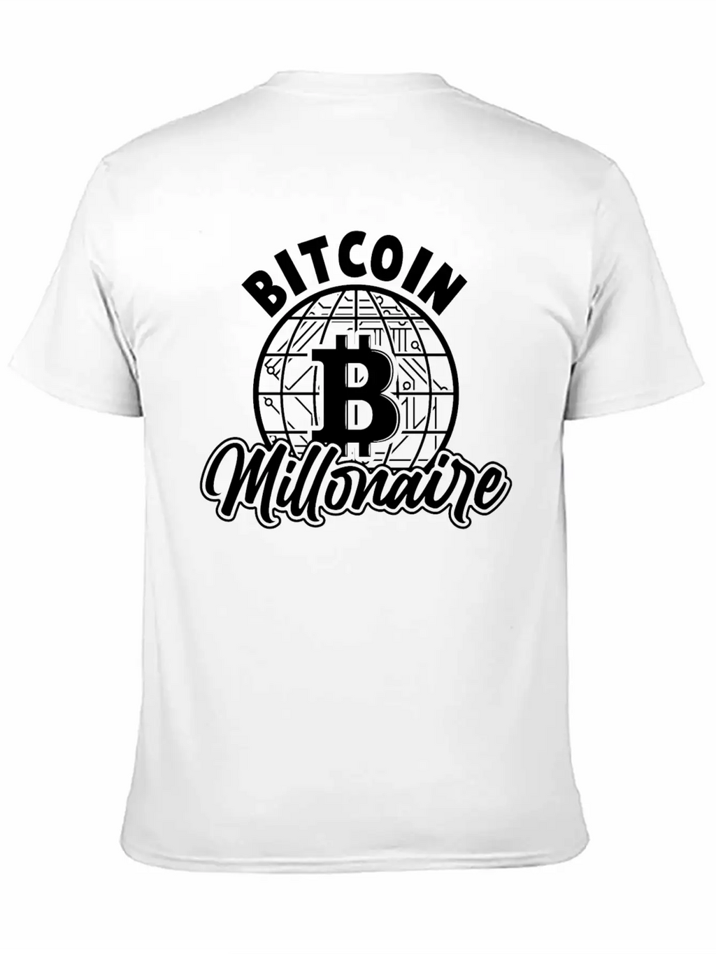 Bitcoin Millonaire Unisex Short Sleeve Soft Cotton T-Shirt – Casual Everyday Wear
