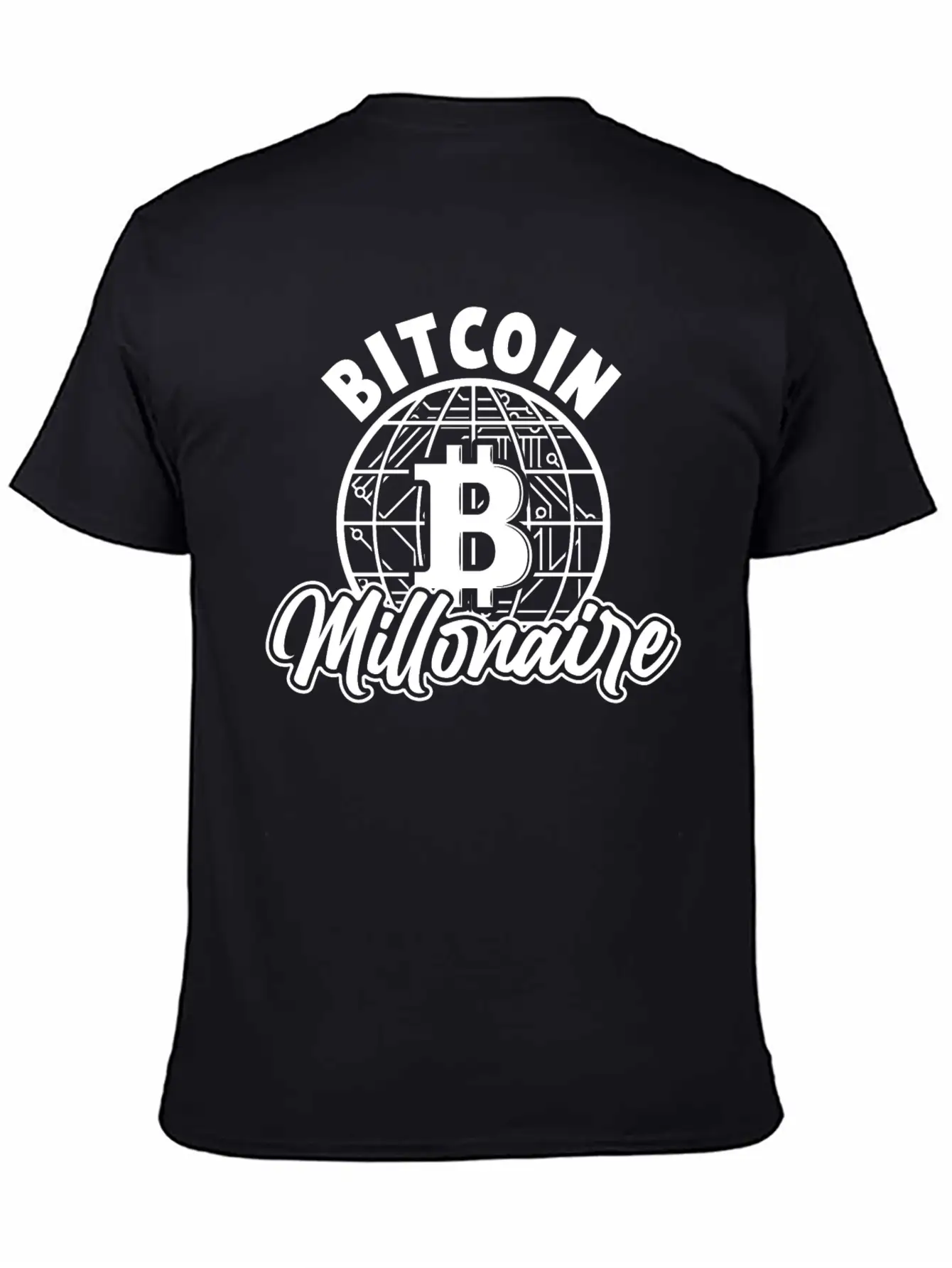 Bitcoin Millonaire Unisex Short Sleeve Soft Cotton T-Shirt – Casual Everyday Wear