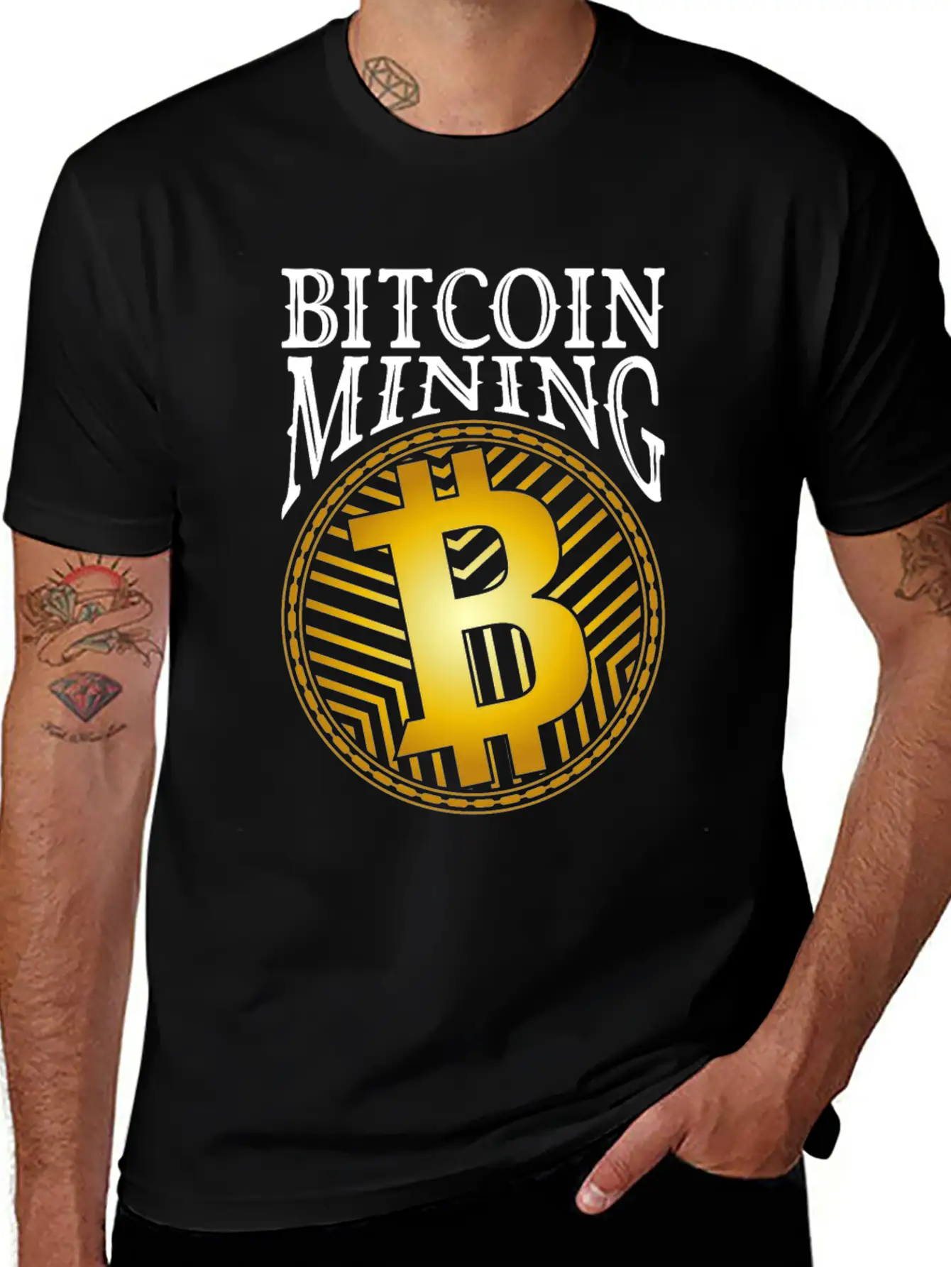 Bitcoin Mining Gift Essential Cotton Tee For Daily Outfits – Unisex Style