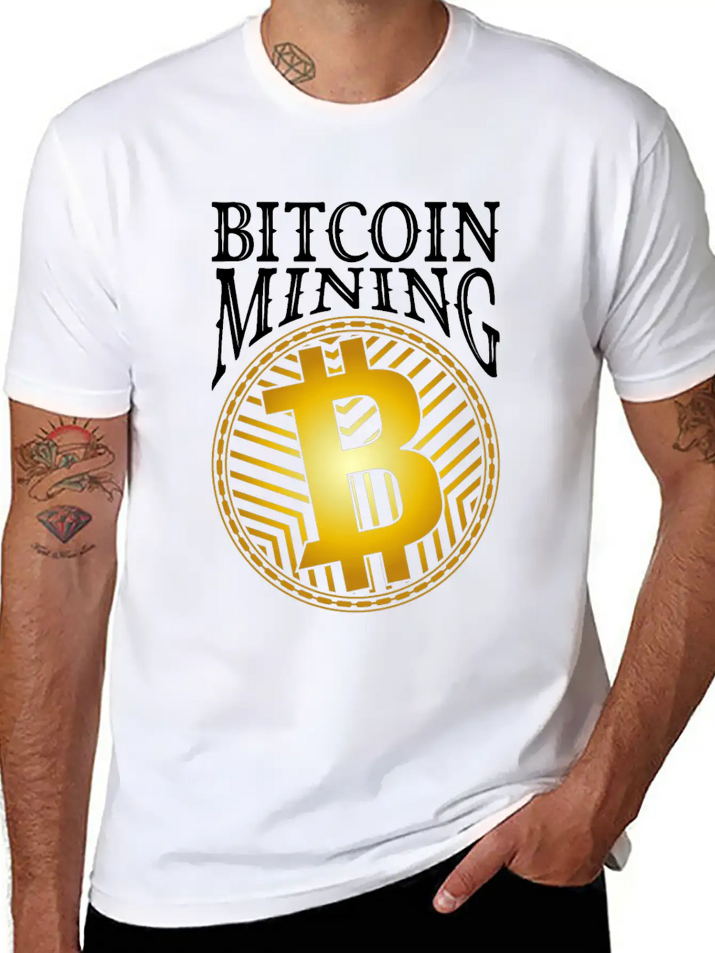 Bitcoin Mining Gift Essential Cotton Tee For Daily Outfits – Unisex Style