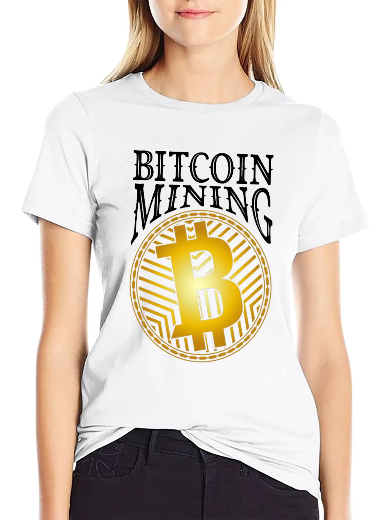 Bitcoin Mining Gift Essential Cotton Tee For Daily Outfits – Unisex Style