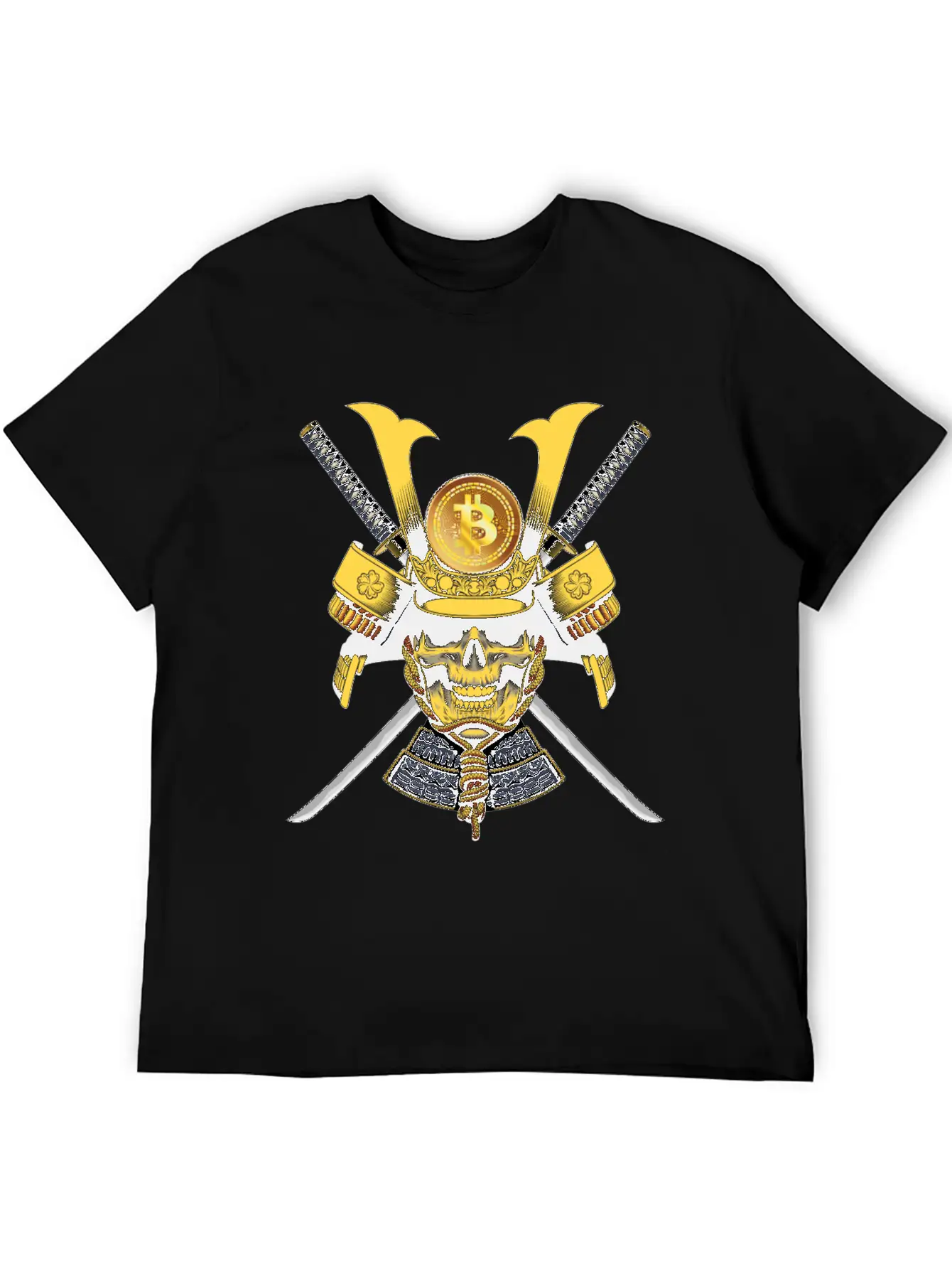 Bitcoin Samurai T-shirt Essential Cotton Tee For Daily Outfits – Unisex Style