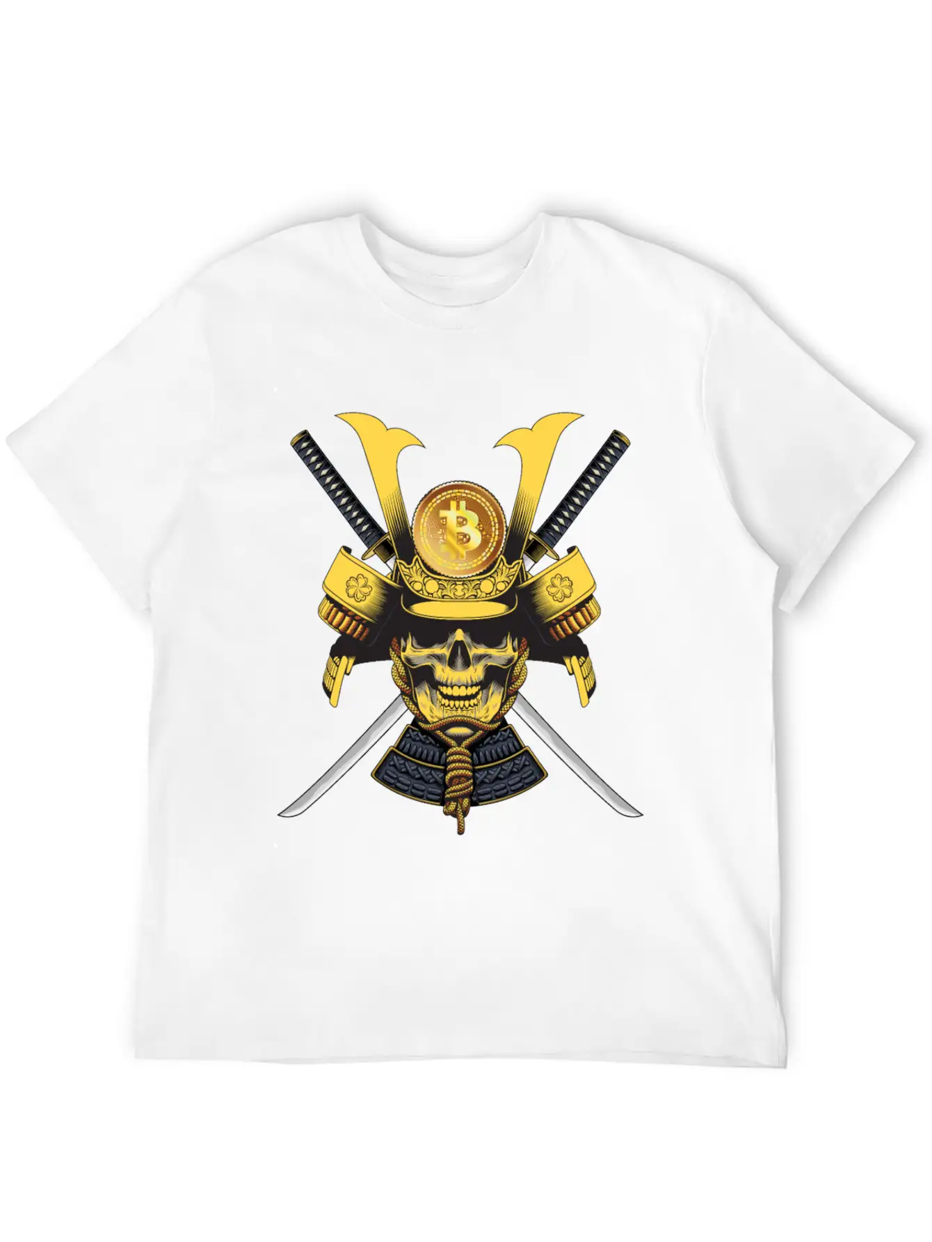 Bitcoin Samurai T-shirt Essential Cotton Tee For Daily Outfits – Unisex Style