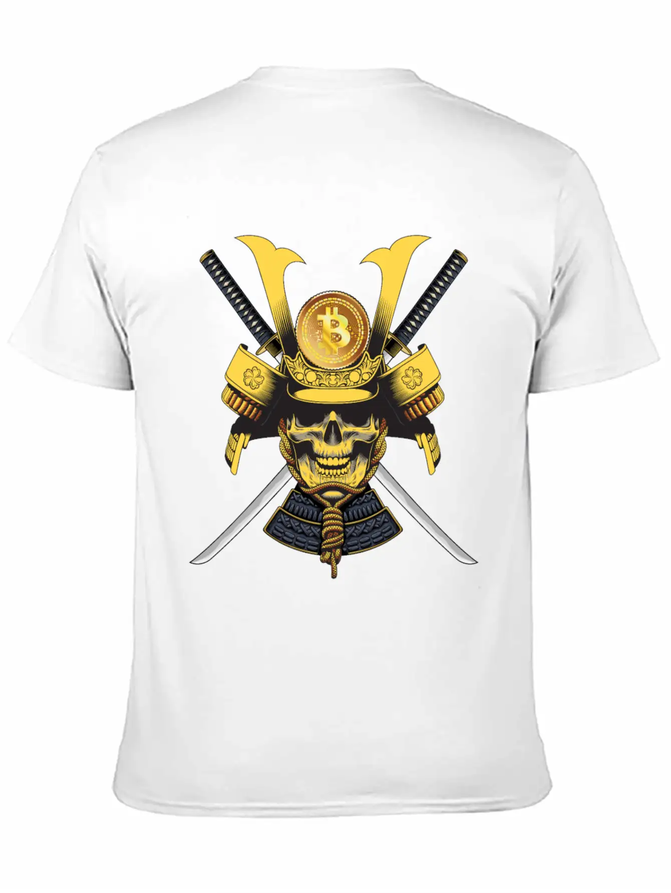 Bitcoin Samurai T-shirt Essential Cotton Tee For Daily Outfits – Unisex Style