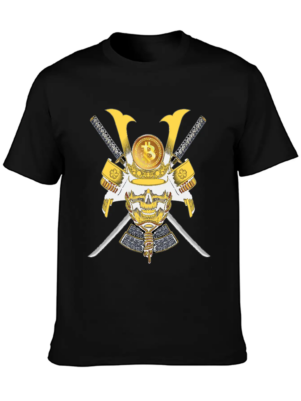 Bitcoin Samurai T-shirt Essential Cotton Tee For Daily Outfits – Unisex Style